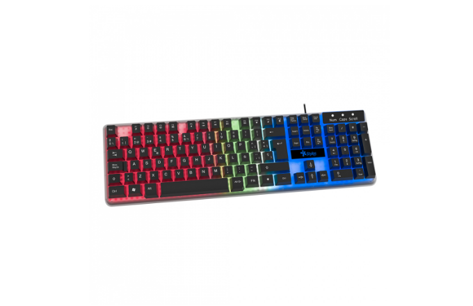 Foto 3 pulgar | Teclado Stylos Sttealled1t, Alámbrico, Usb, Negro/transparente (español)