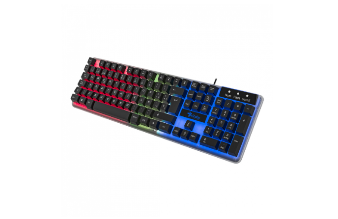 Foto 4 pulgar | Teclado Stylos Sttealled1t, Alámbrico, Usb, Negro/transparente (español)