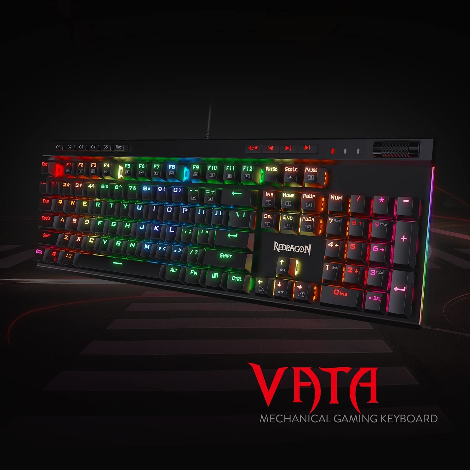 Foto 3 pulgar | Teclado Mecánico Para Juegos Redragon K580 Vata Rgb Led - Venta Internacional.