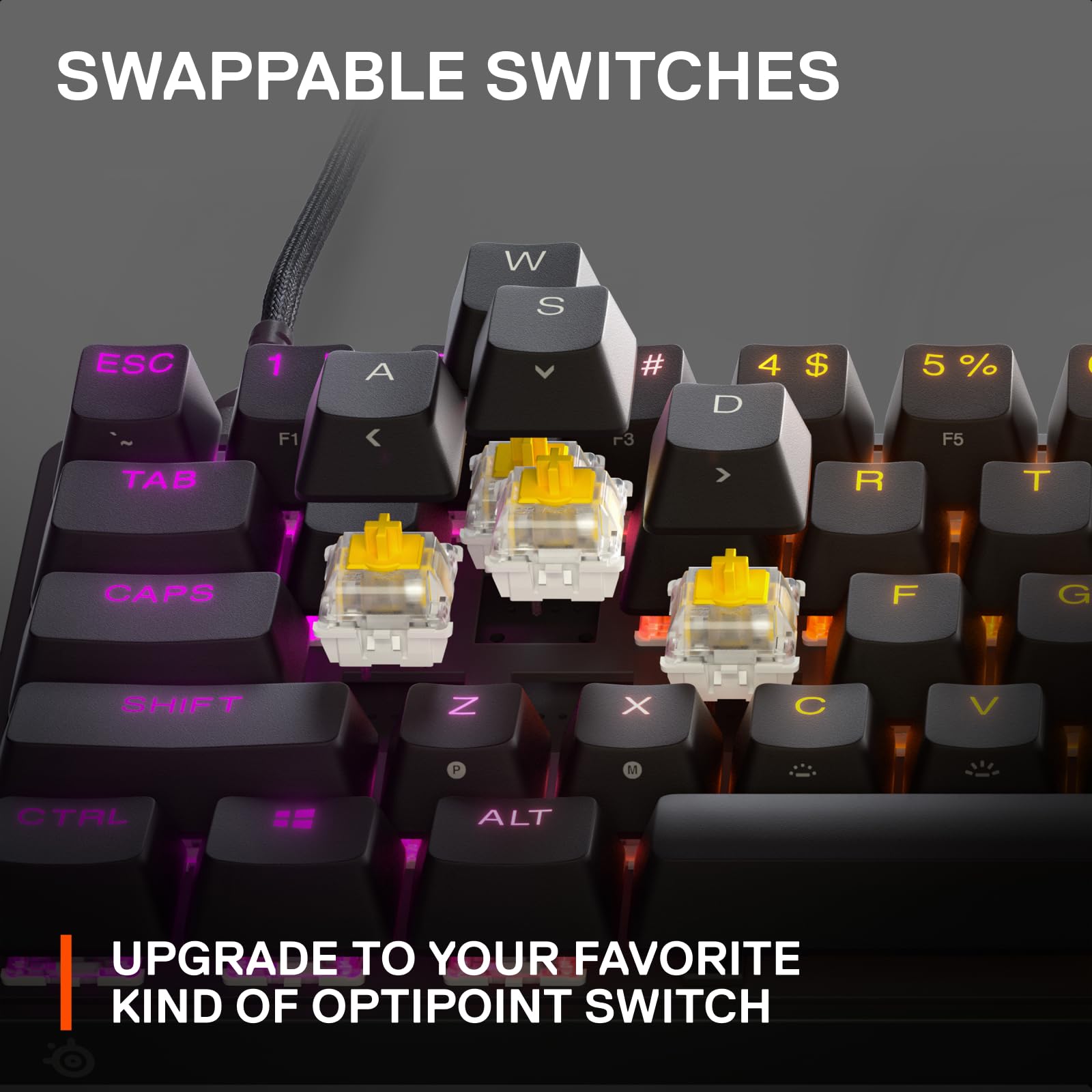 Foto 7 pulgar | Teclado Steelseries Apex 9 Mini Hotswap Optical Rgb - Venta Internacional.