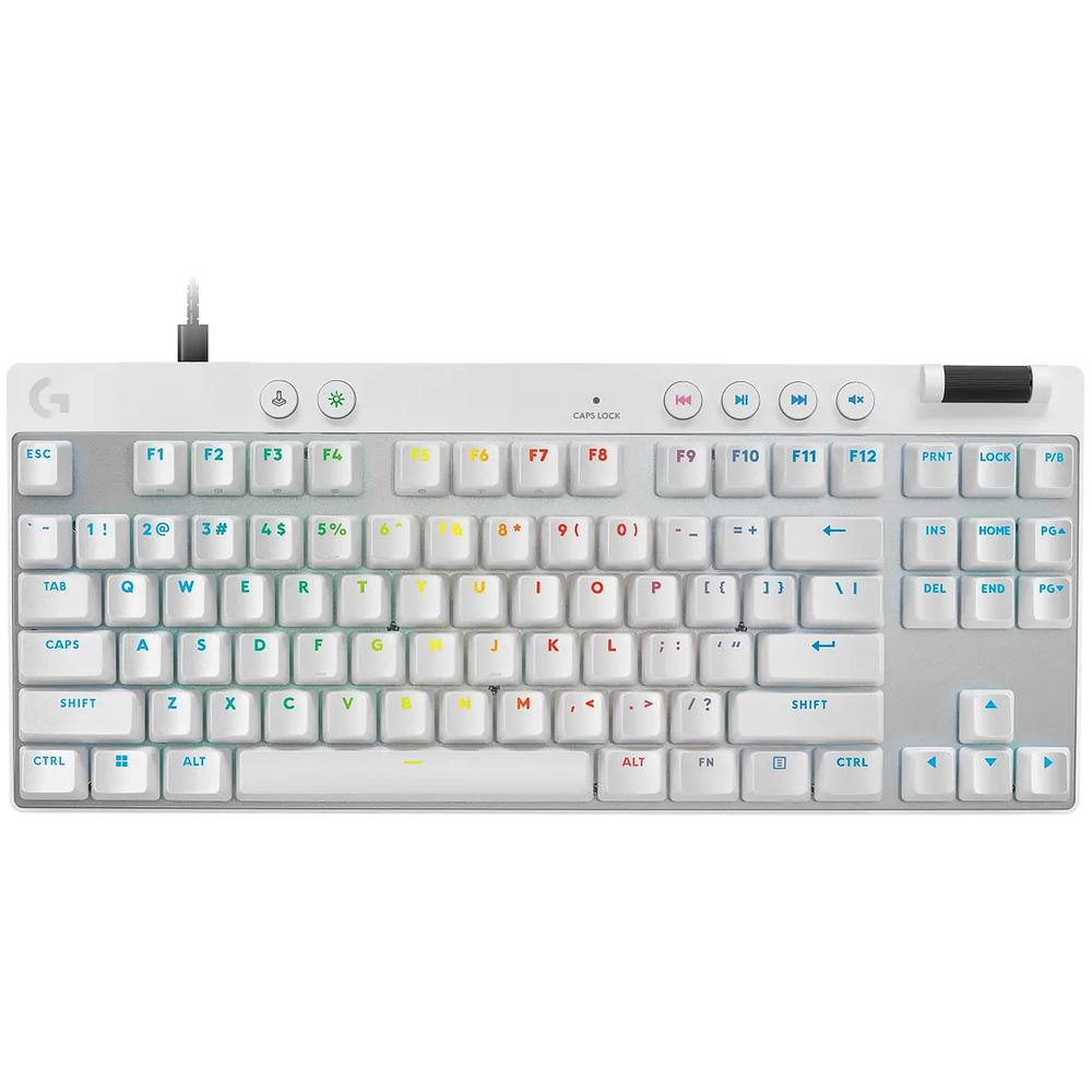 Foto 1 | Teclado Gamer Logitech X Tkl Rapid Switch Magnetico Analogico Rgb Bluetooth Usb Idioma Ingles Blanco