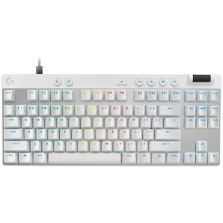 Foto 1 | Teclado Gamer Logitech X Tkl Rapid Switch Magnetico Analogico Rgb Bluetooth Usb Idioma Ingles Blanco