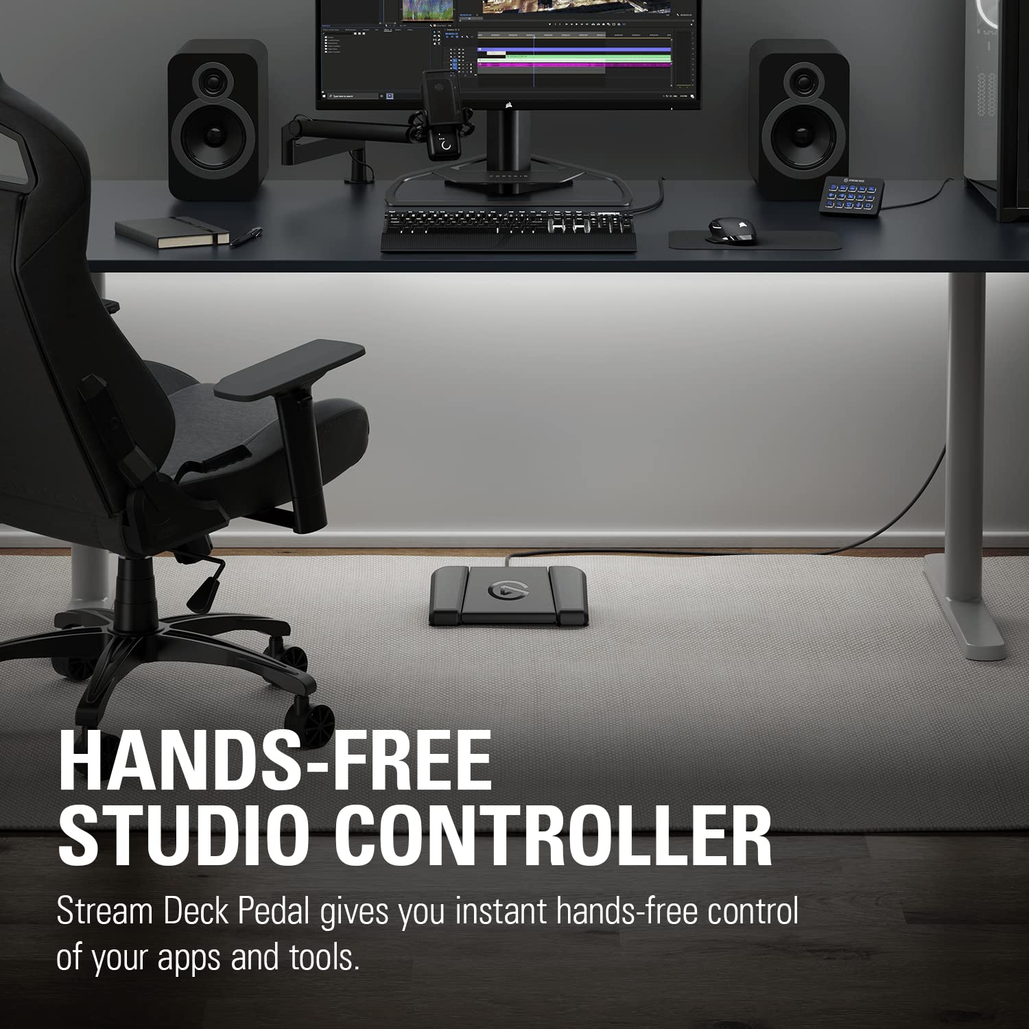 Foto 2 | Pedal Studio Controller Elgato Stream Deck Con 3 Pedales Macro - Venta Internacional.