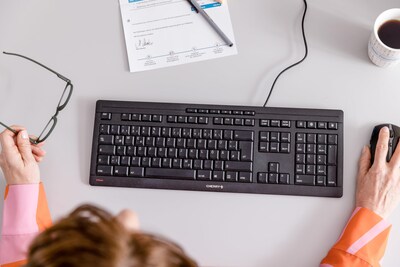Foto 6 | Teclado Cherry Stream Con Cable Usb Sx, Mecanismo De Tijera - Venta Internacional.