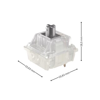 Foto 3 | Kit De Interruptores Mecánicos Para Teclado Cherry Mx Rgb Speed Silver - Venta Internacional.