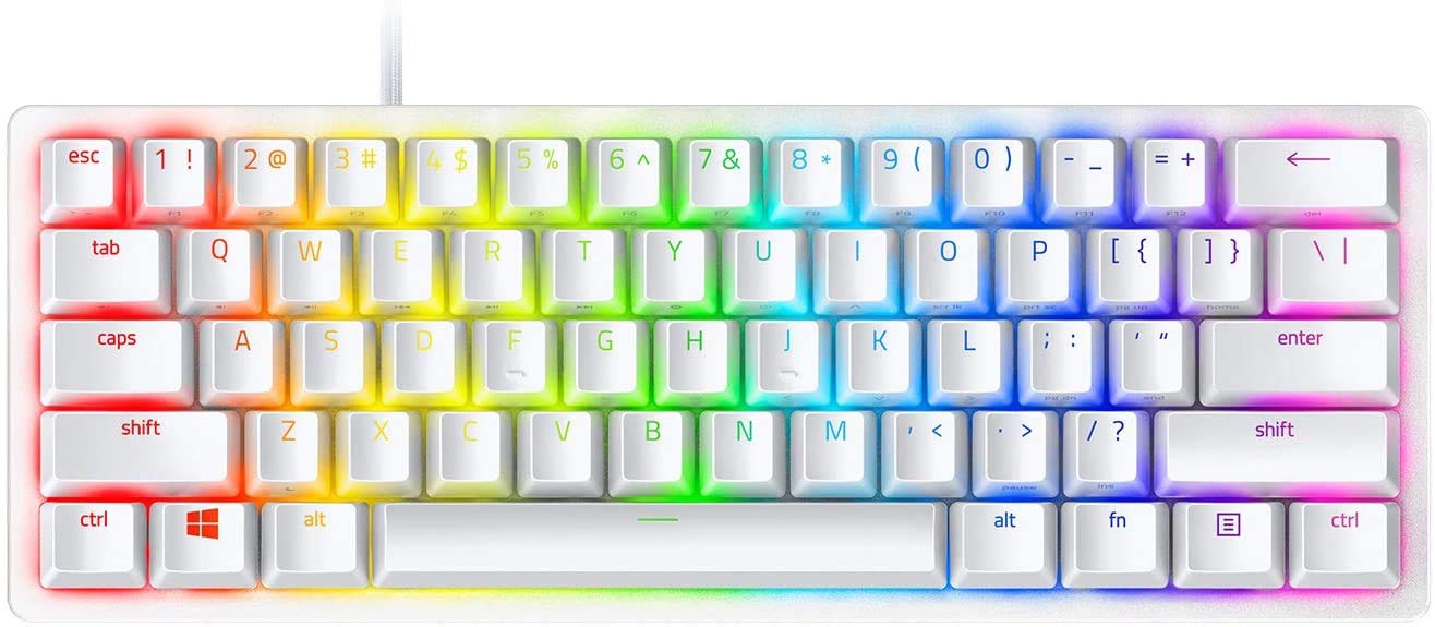 Foto 2 pulgar | Teclado Gaming Razer Huntsman Mini 60% Clicky Optical Blanco - Venta Internacional