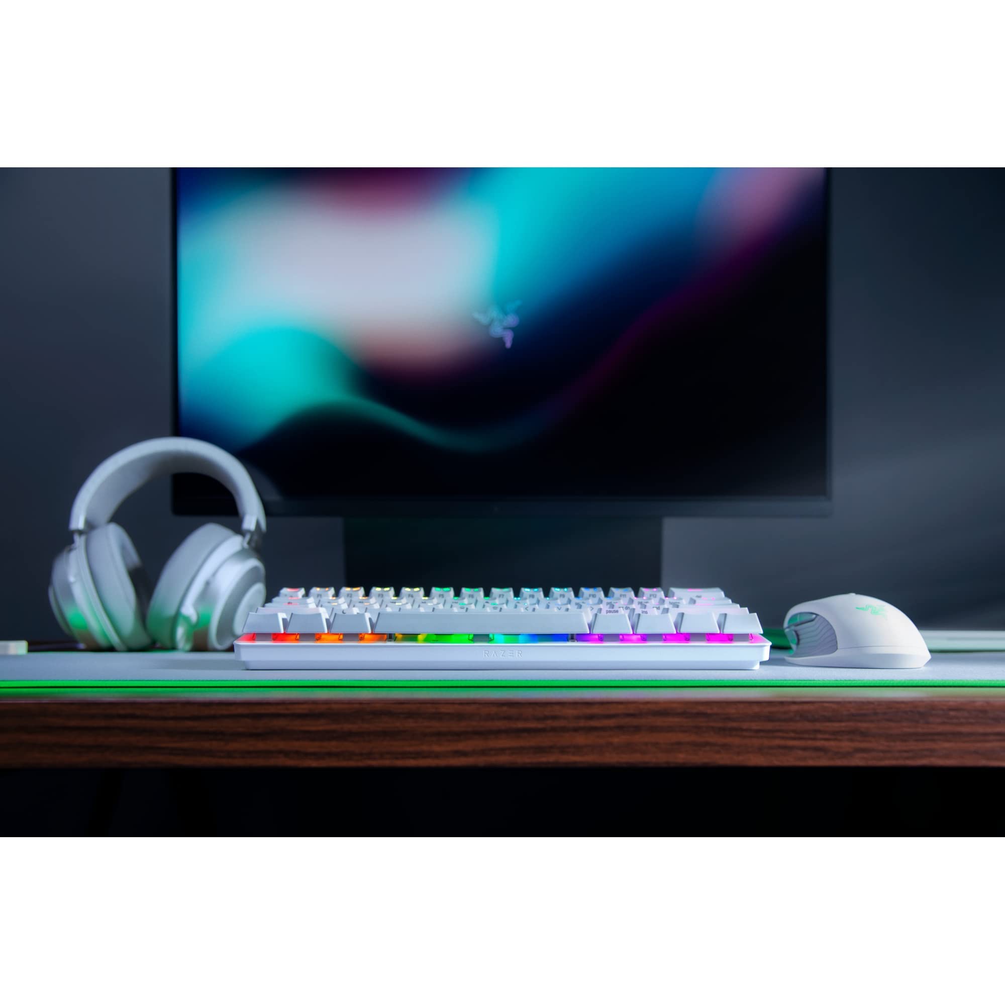 Foto 2 | Teclado Gaming Razer Huntsman Mini 60% Clicky Optical Blanco - Venta Internacional
