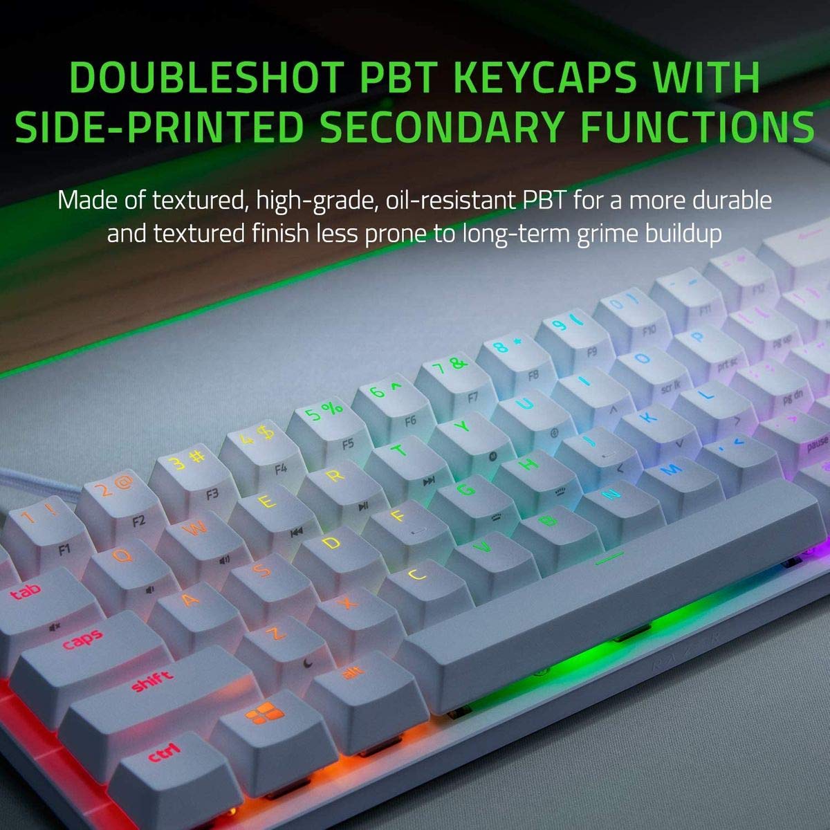 Foto 4 pulgar | Teclado Gaming Razer Huntsman Mini 60% Clicky Optical Blanco - Venta Internacional