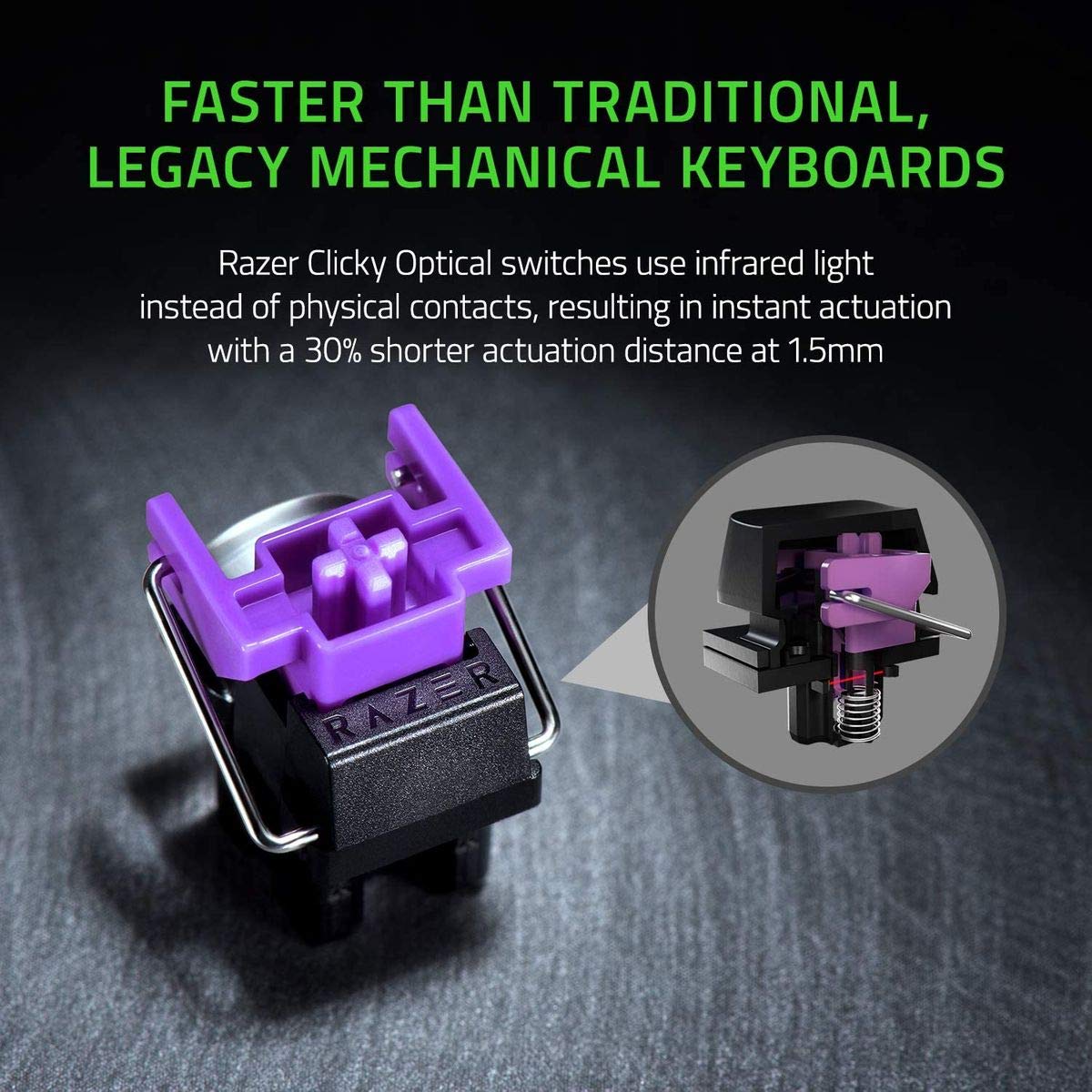 Foto 5 pulgar | Teclado Gaming Razer Huntsman Mini 60% Clicky Optical Blanco - Venta Internacional