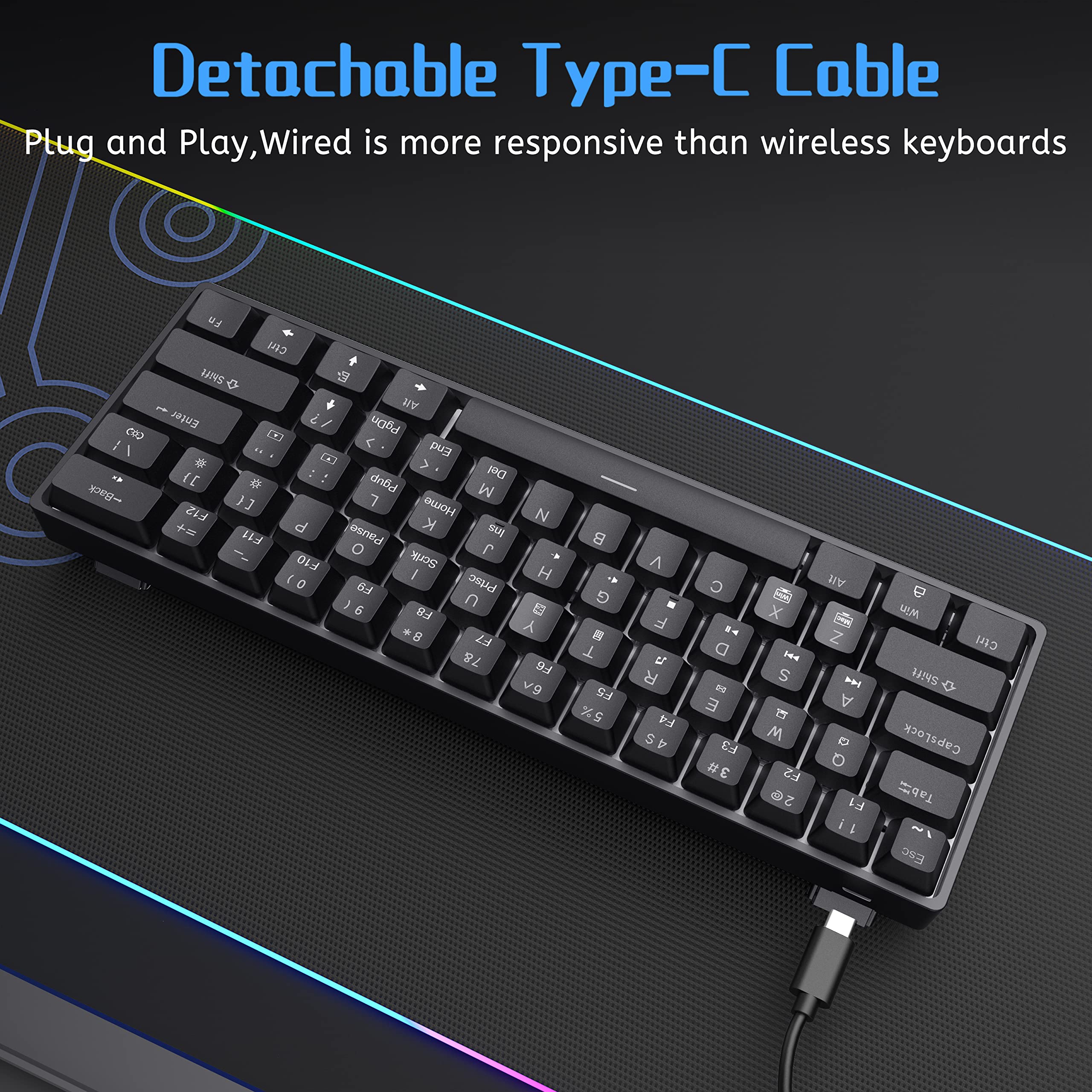 Foto 5 | Teclado Mecánico Dierya Dk61se Wired Gaming 61 Teclas - Venta Internacional.