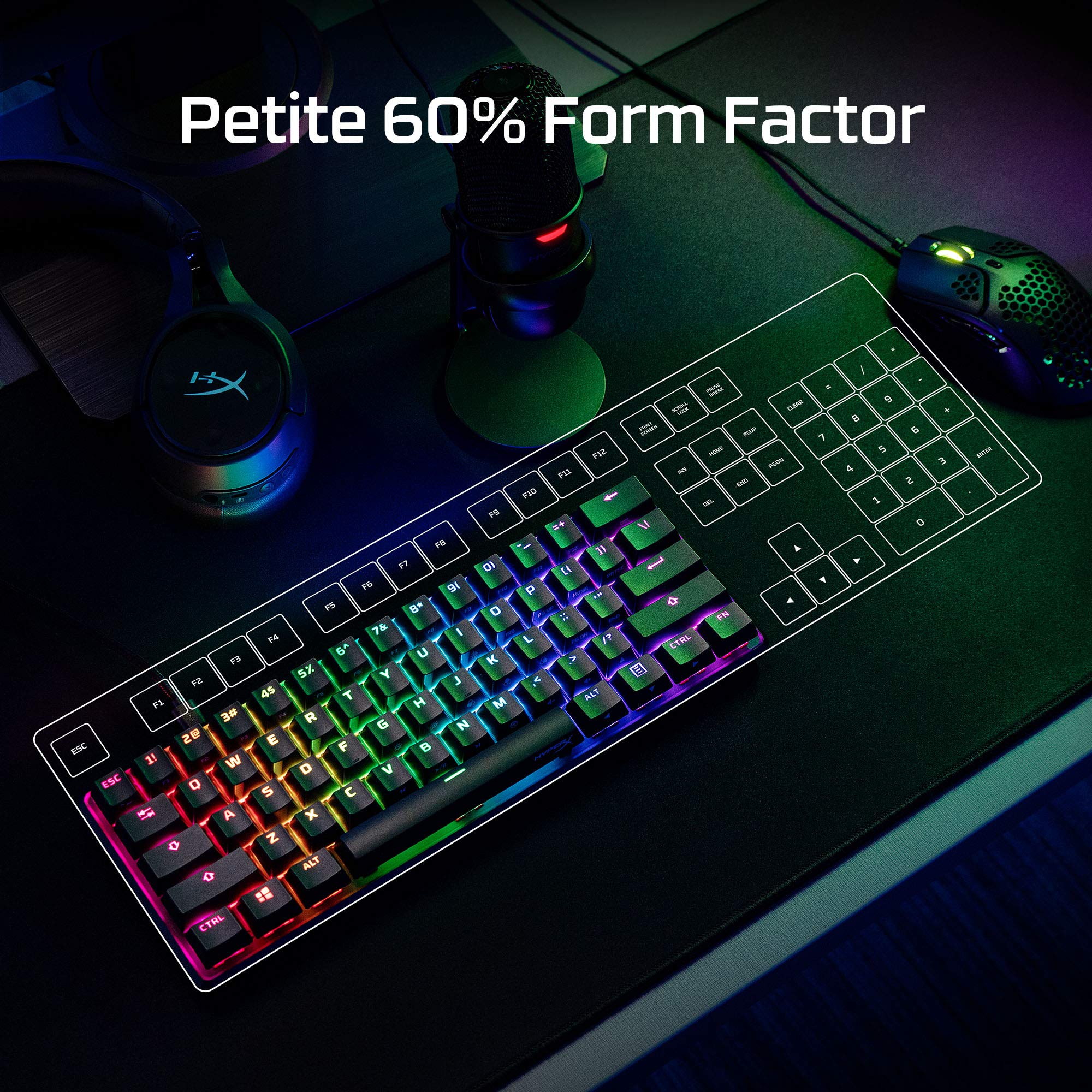 Foto 3 pulgar | Teclado Mecánico Para Juegos Hyperx Alloy Origins 60 Black - Venta Internacional.