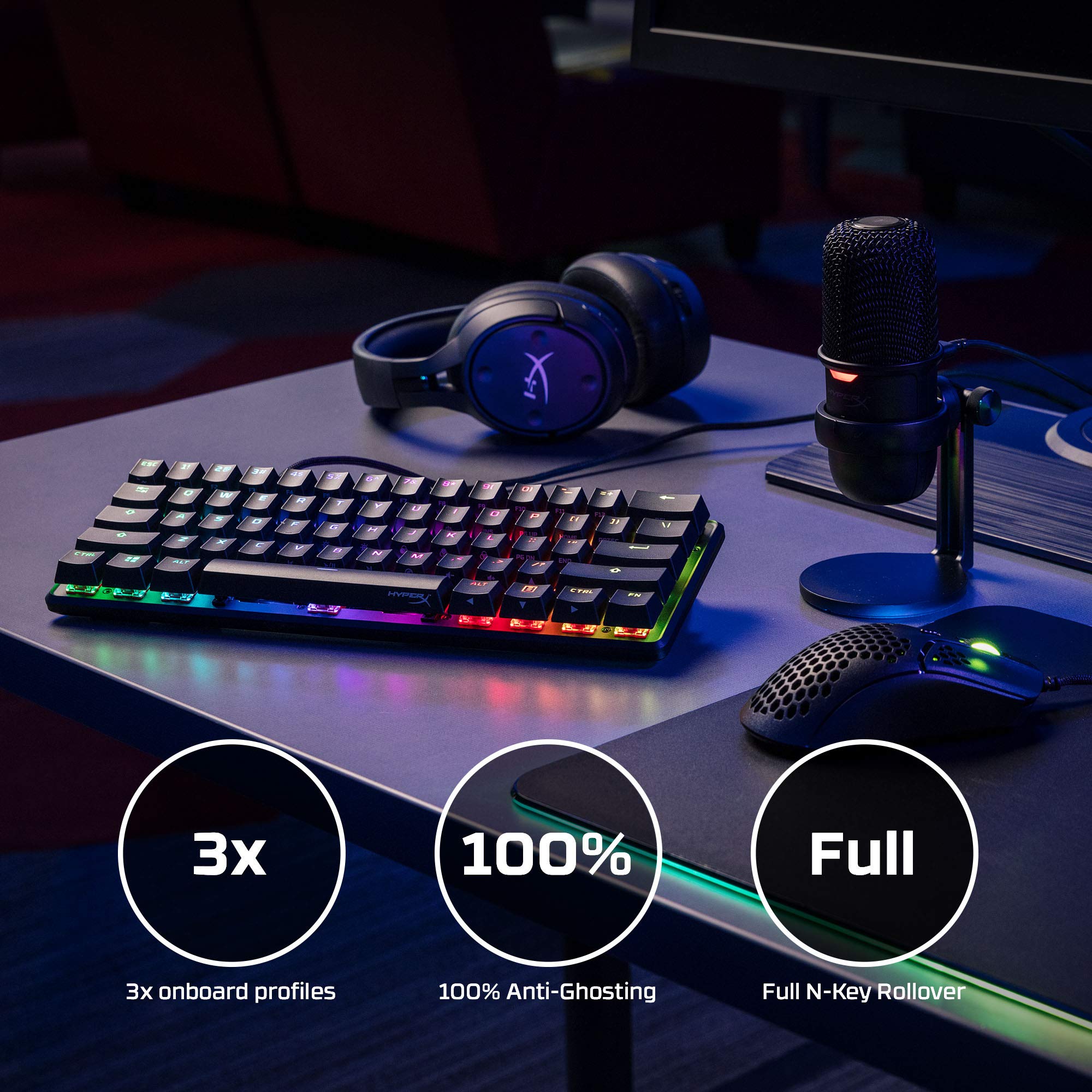 Foto 5 pulgar | Teclado Mecánico Para Juegos Hyperx Alloy Origins 60 Black - Venta Internacional.