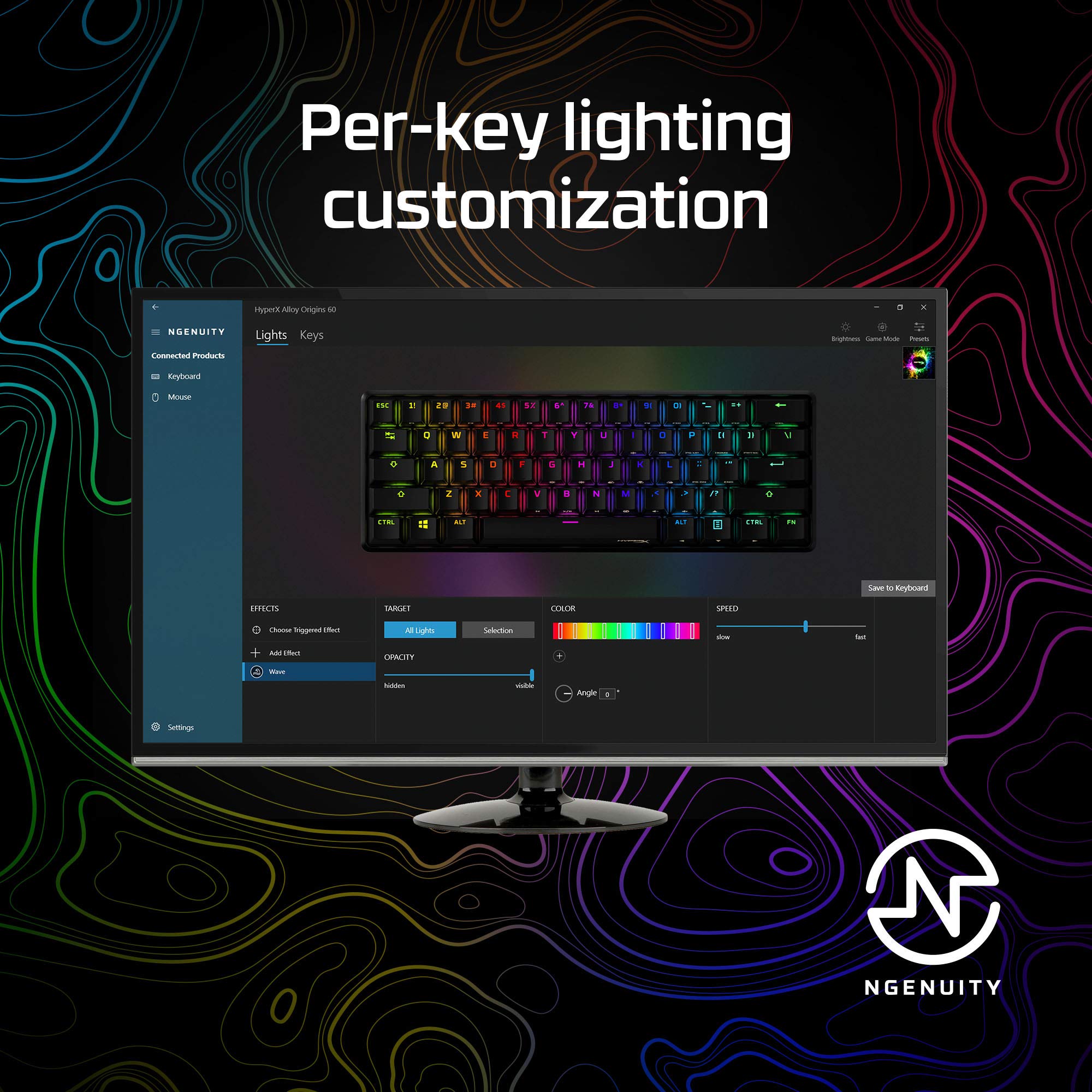 Foto 7 pulgar | Teclado Mecánico Para Juegos Hyperx Alloy Origins 60 Black - Venta Internacional.