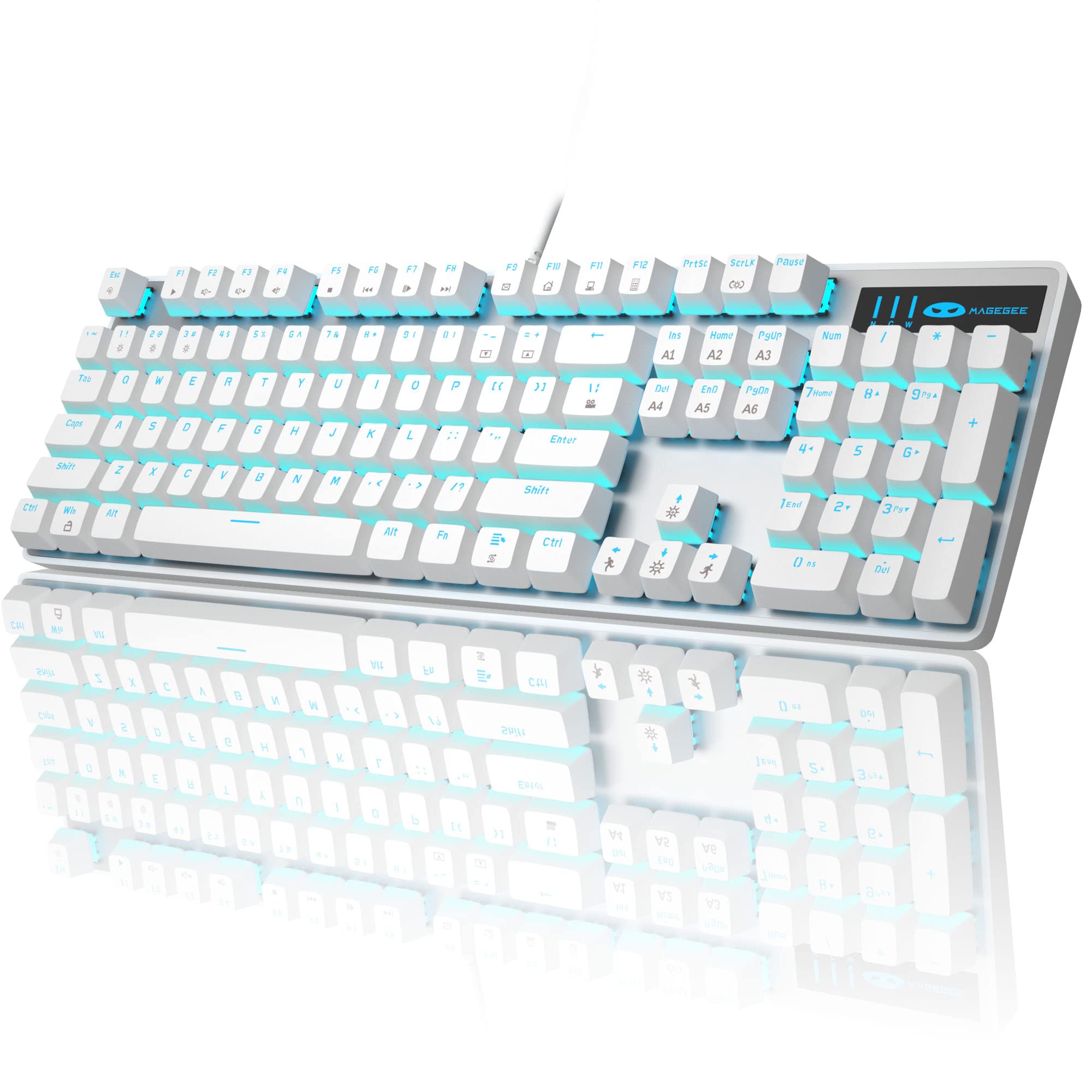 Teclado Para Juegos Magegee Mechanical Storm Con Interruptores Azules - Venta Internacional.