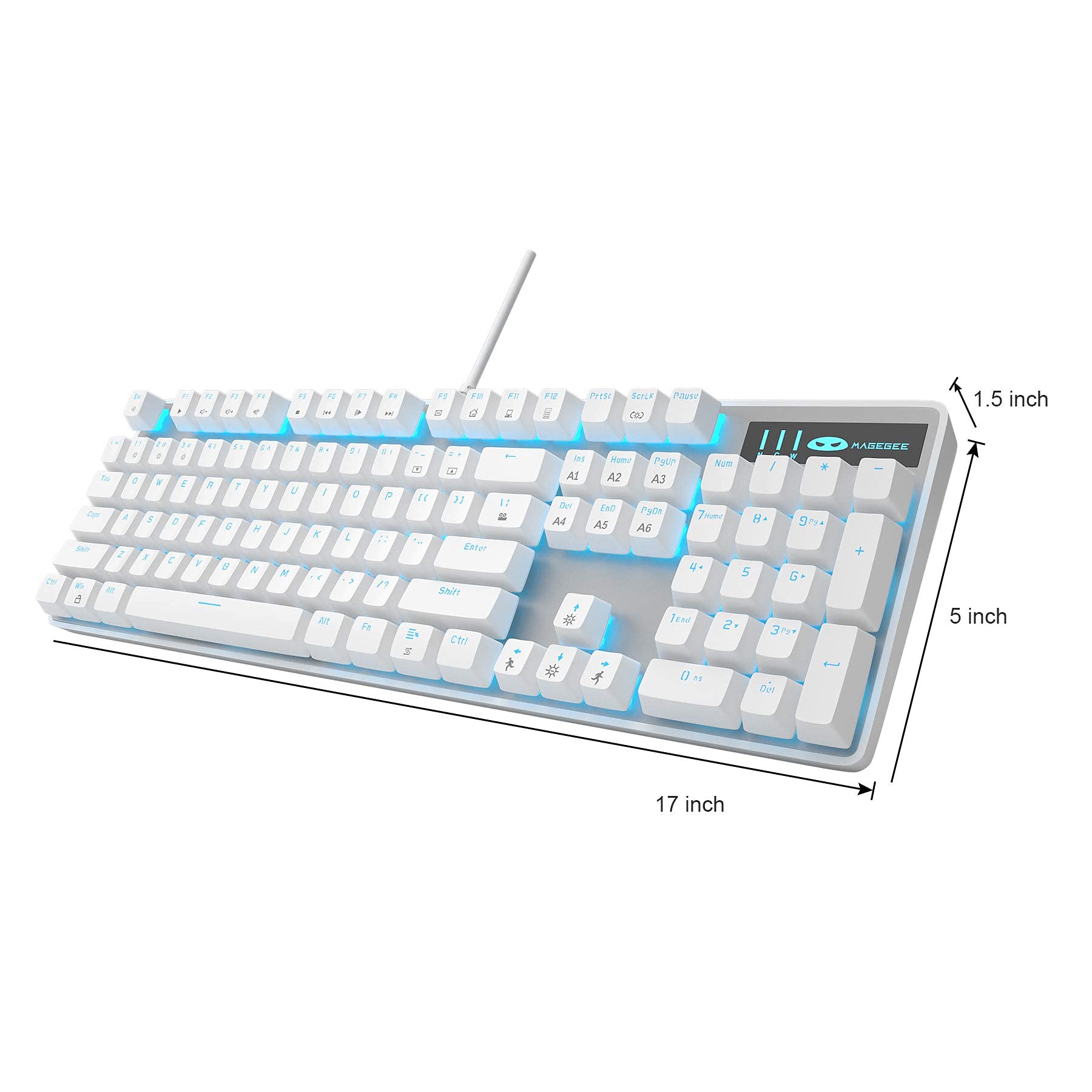 Foto 4 pulgar | Teclado Para Juegos Magegee Mechanical Storm Con Interruptores Azules - Venta Internacional.
