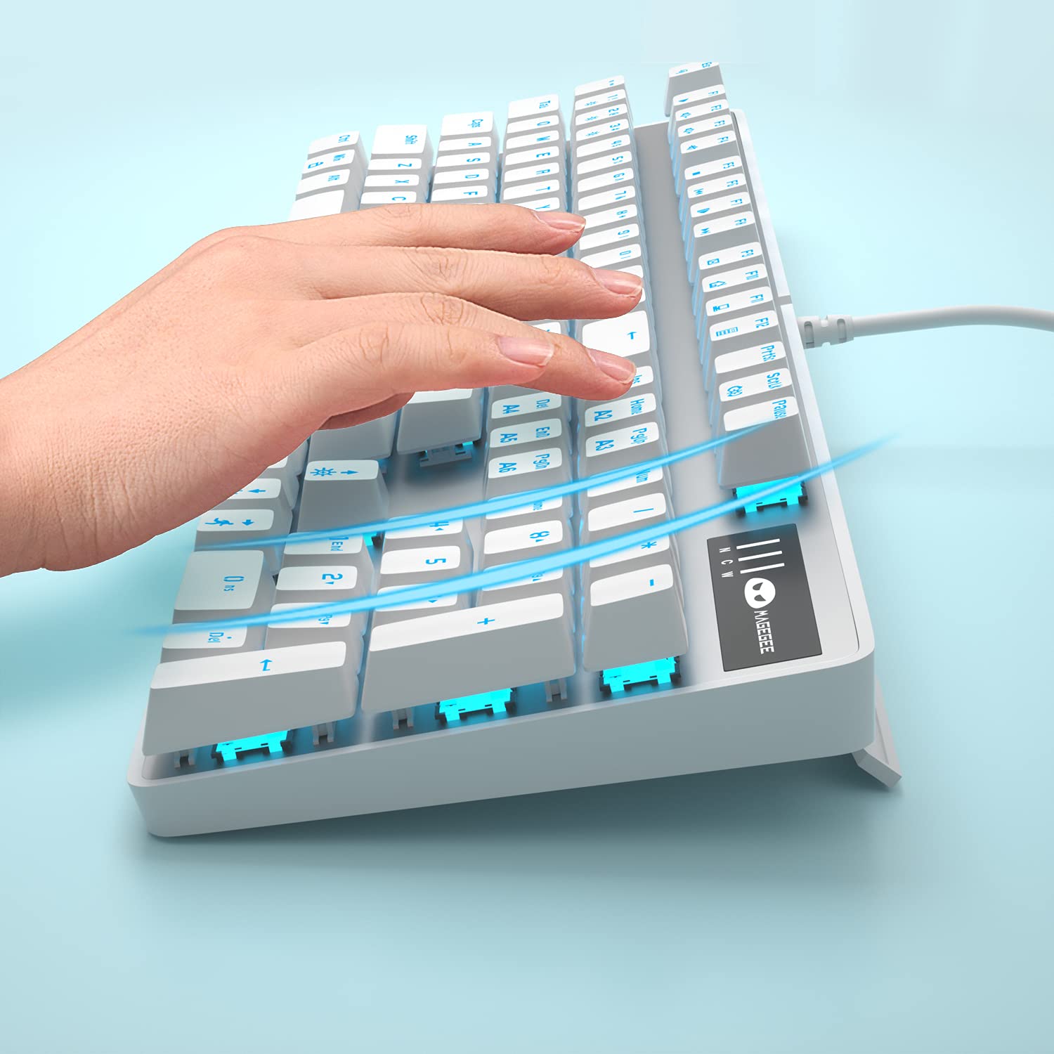 Foto 6 pulgar | Teclado Para Juegos Magegee Mechanical Storm Con Interruptores Azules - Venta Internacional.