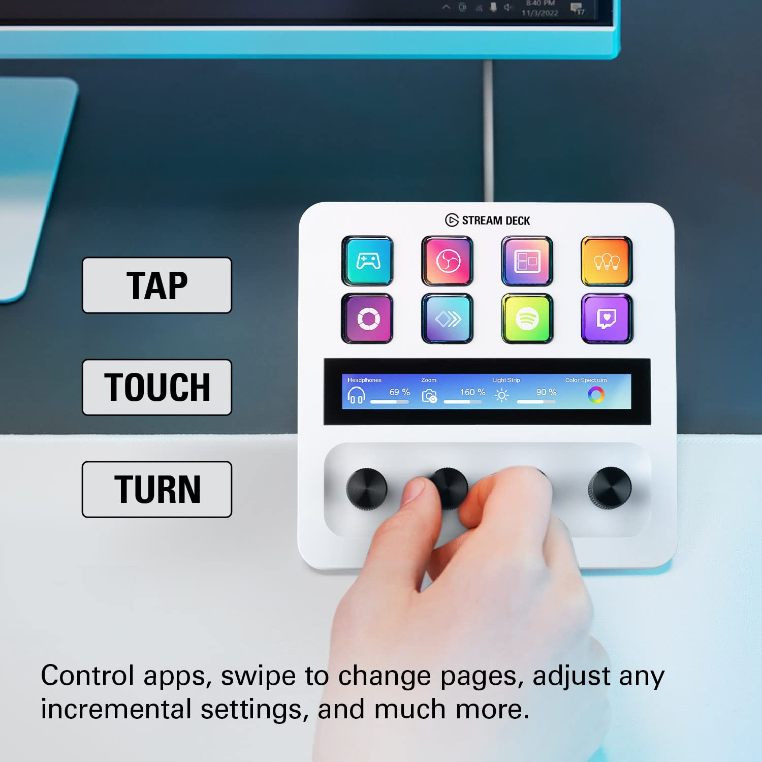 Foto 4 pulgar | Controlador Elgato Stream Deck White Para Creadores De Contenido - Venta Internacional.
