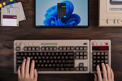 Foto 6 | Teclado Numérico Mecánico 8bitdo Retro 18 Bluetooth/2.4g/wired C64 - Venta Internacional.