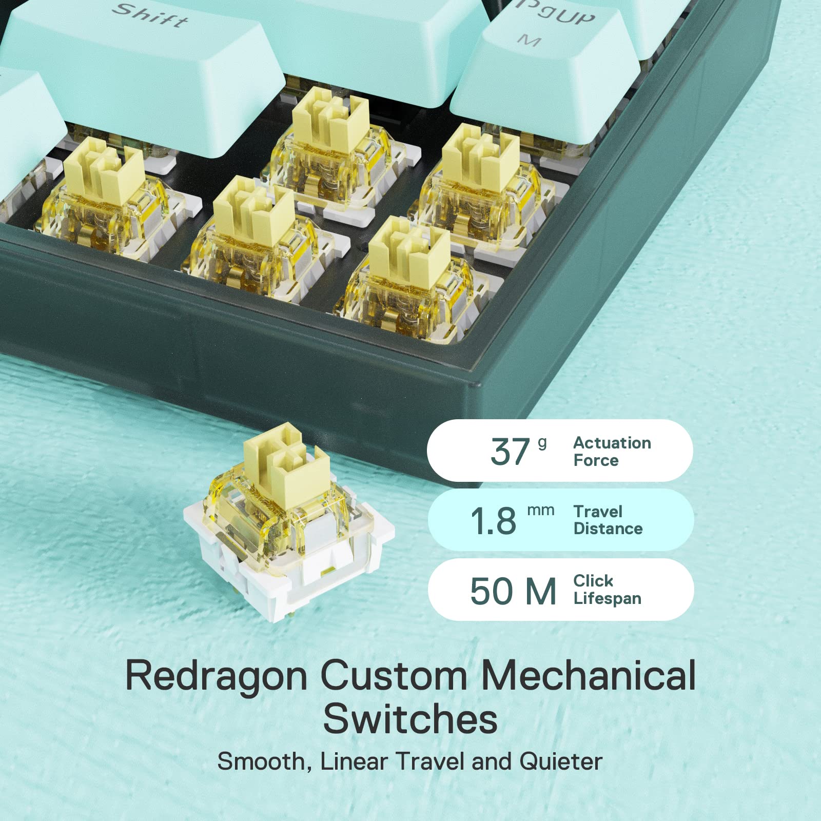 Foto 6 pulgar | Teclado Para Juegos Redragon K631 Pro Se 65% Inalámbrico Rgb - Venta Internacional.