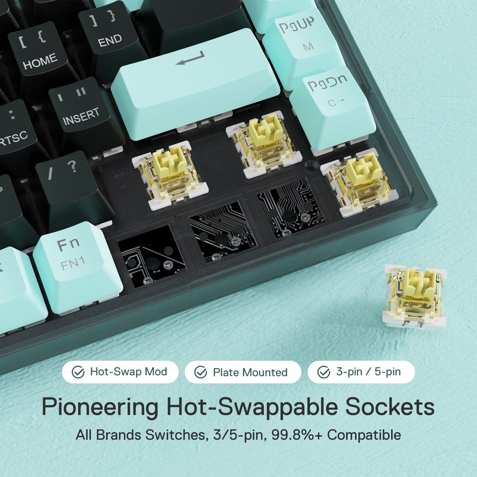 Foto 7 pulgar | Teclado Para Juegos Redragon K631 Pro Se 65% Inalámbrico Rgb - Venta Internacional.