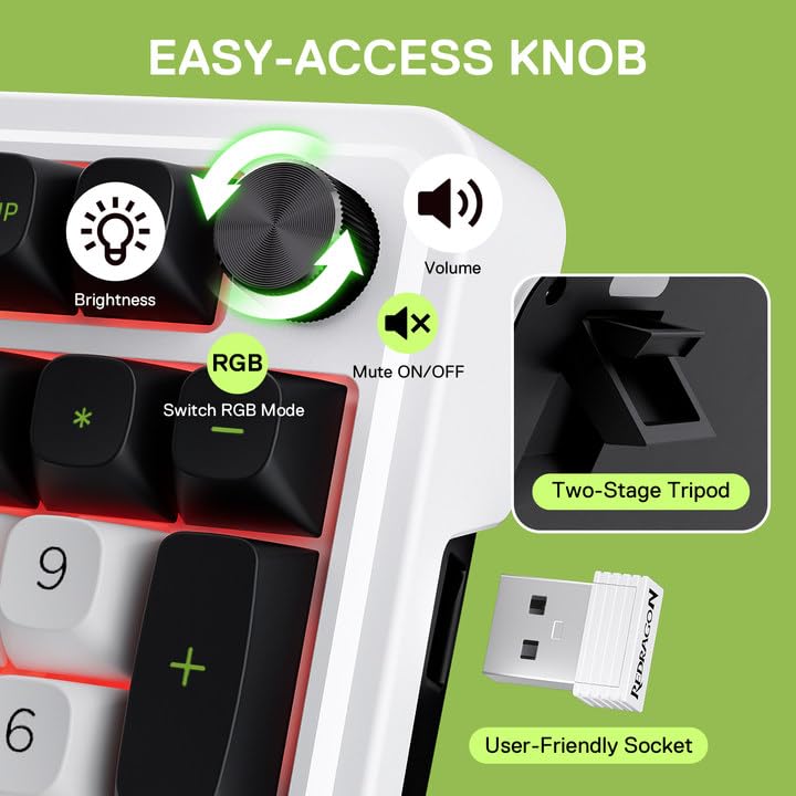 Foto 7 pulgar | Teclado Para Juegos Redragon K686 Pro 98 Teclas Rgb Inalámbrico - Venta Internacional.