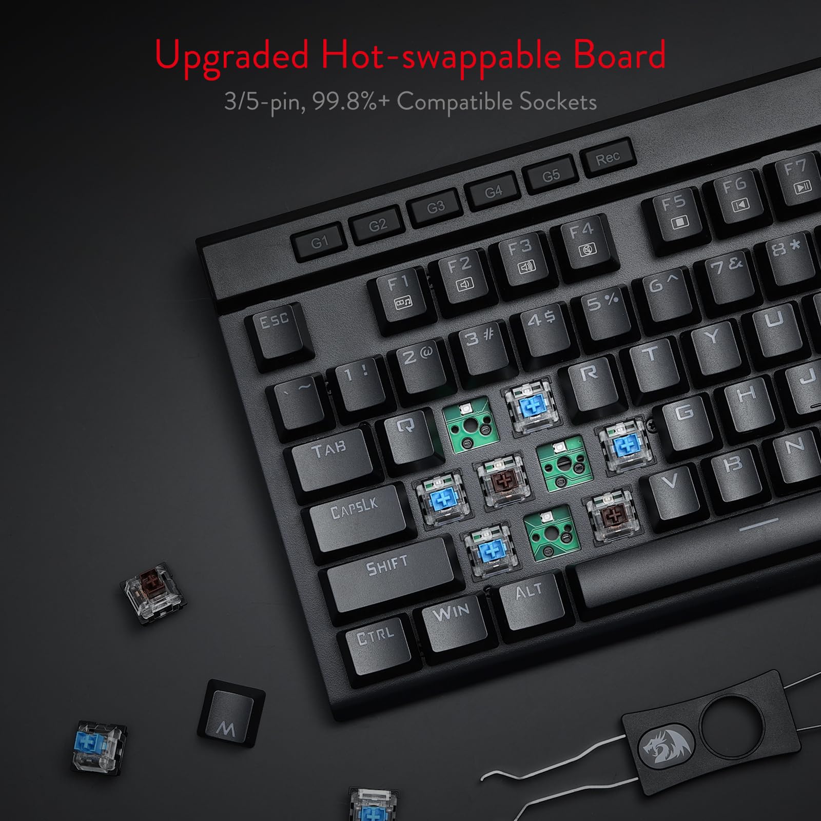 Foto 5 pulgar | Teclado Mecánico Para Juegos Redragon K580 Vata Rgb Led - Venta Internacional.