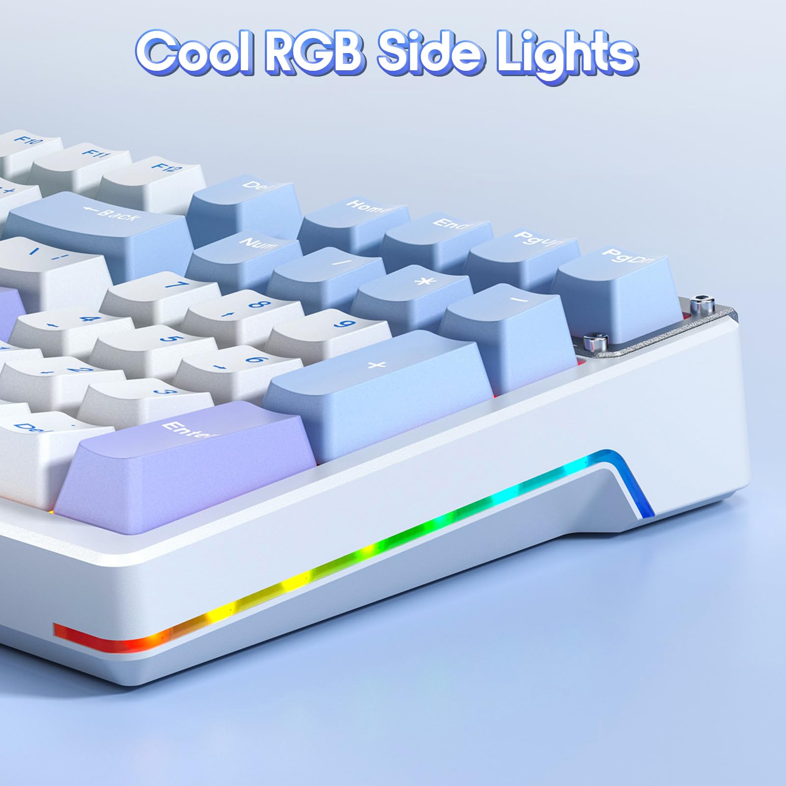 Foto 8 pulgar | Teclado Gaming Aula 99 Teclas Tri-mode Bt5.0/2.4ghz/usb-c Purple - Venta Internacional.