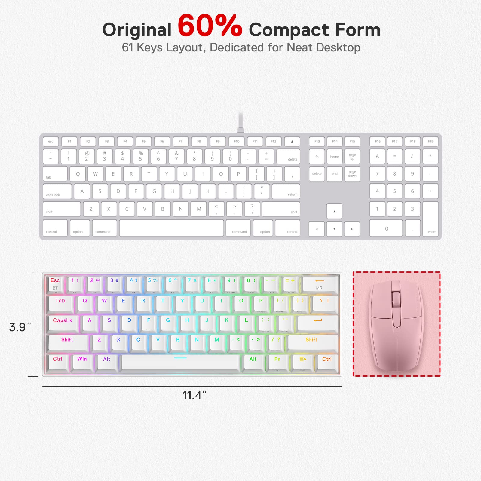 Foto 5 | Teclado Mecánico Redragon K530 Pro Draconic 60% Rgb - Venta Internacional.