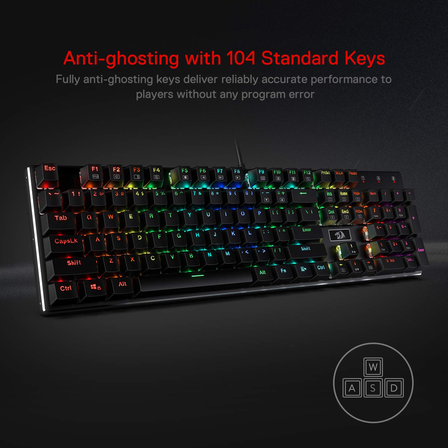 Foto 3 pulgar | Teclado Mecánico Para Juegos Redragon K556 Rgb Retroiluminado Por Led - Venta Internacional.