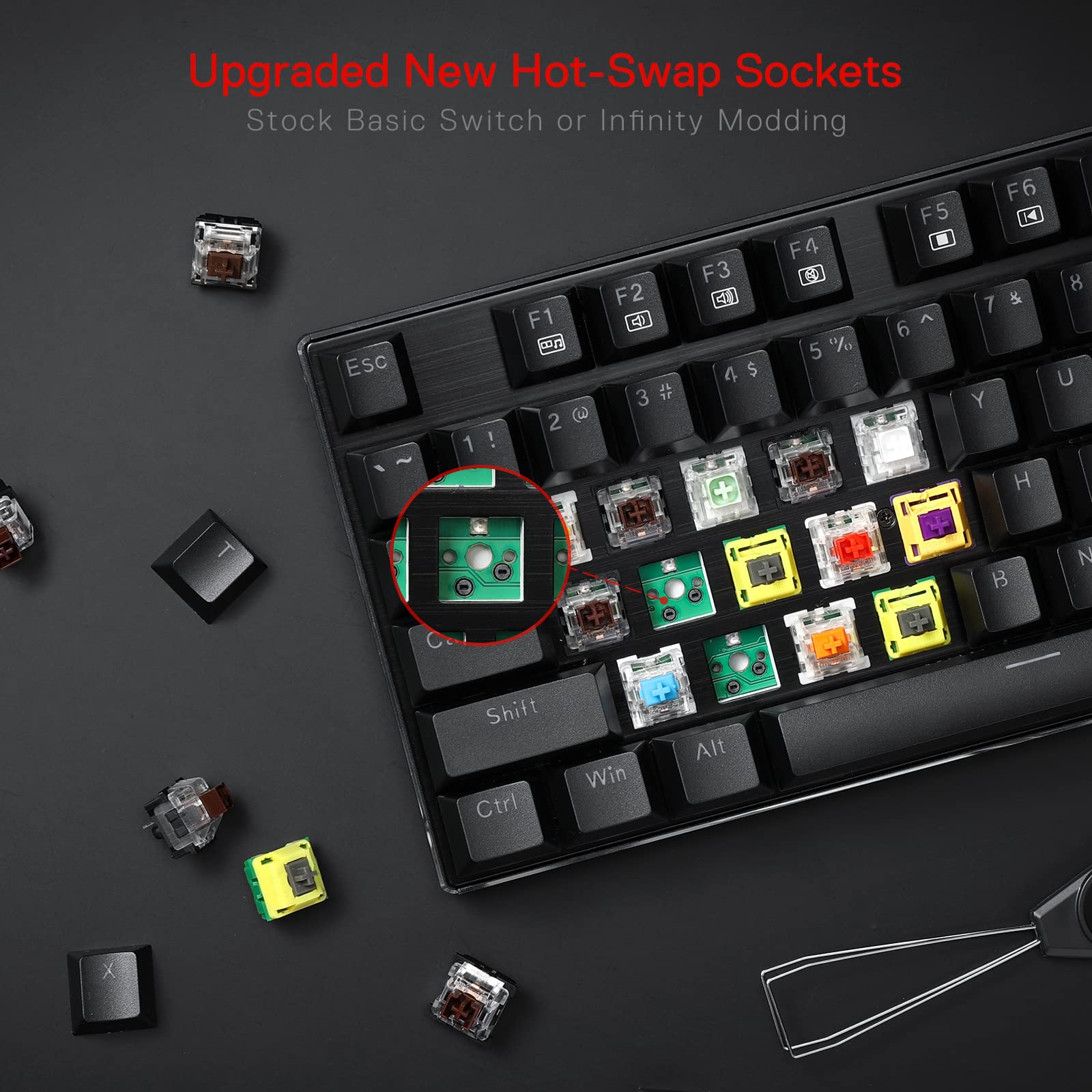Foto 5 | Teclado Mecánico Para Juegos Redragon K556 Rgb Retroiluminado Por Led - Venta Internacional.