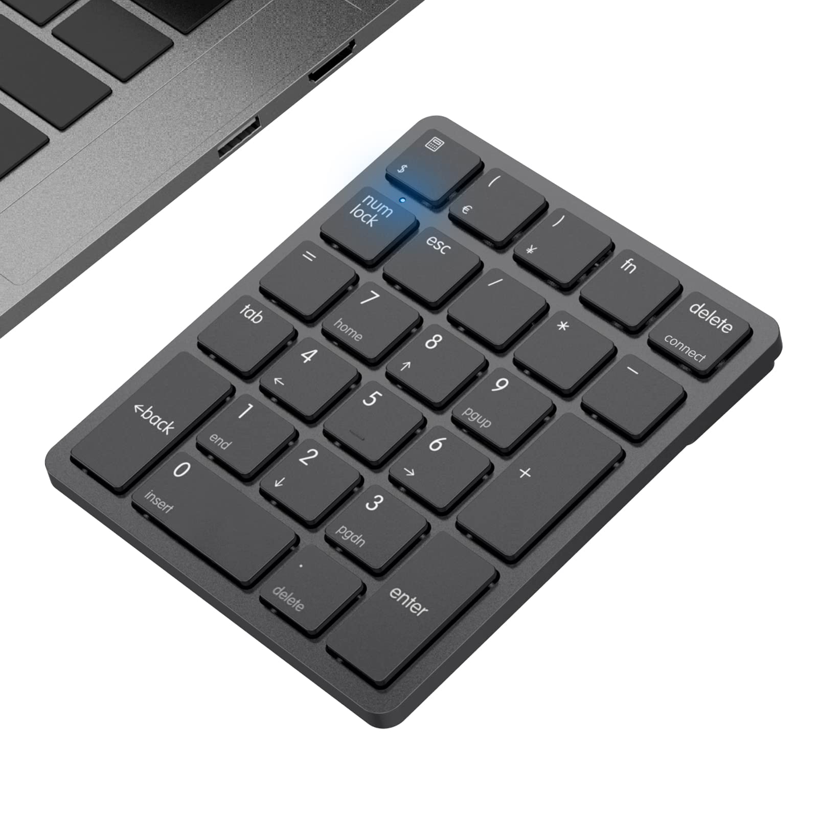 Foto 1 | Teclado Numérico Inalámbrico Bluetooth Con Teclado Numérico Negro - Venta Internacional.