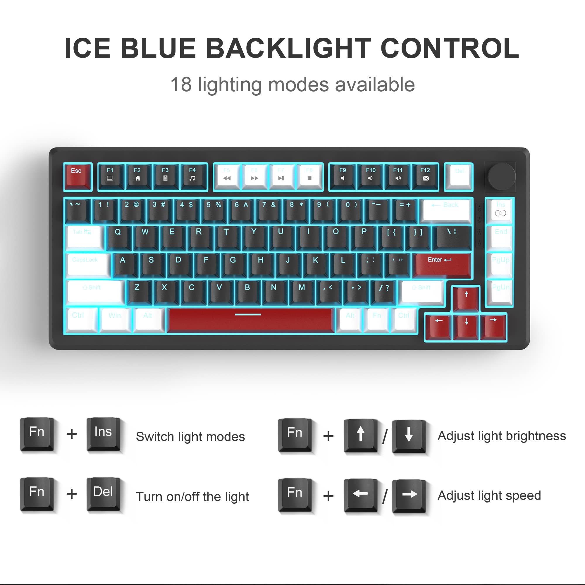 Foto 3 pulgar | Teclado Mecánico Para Juegos Magegee Star75 75% Con Interruptores Amarillos - Venta Internacional.