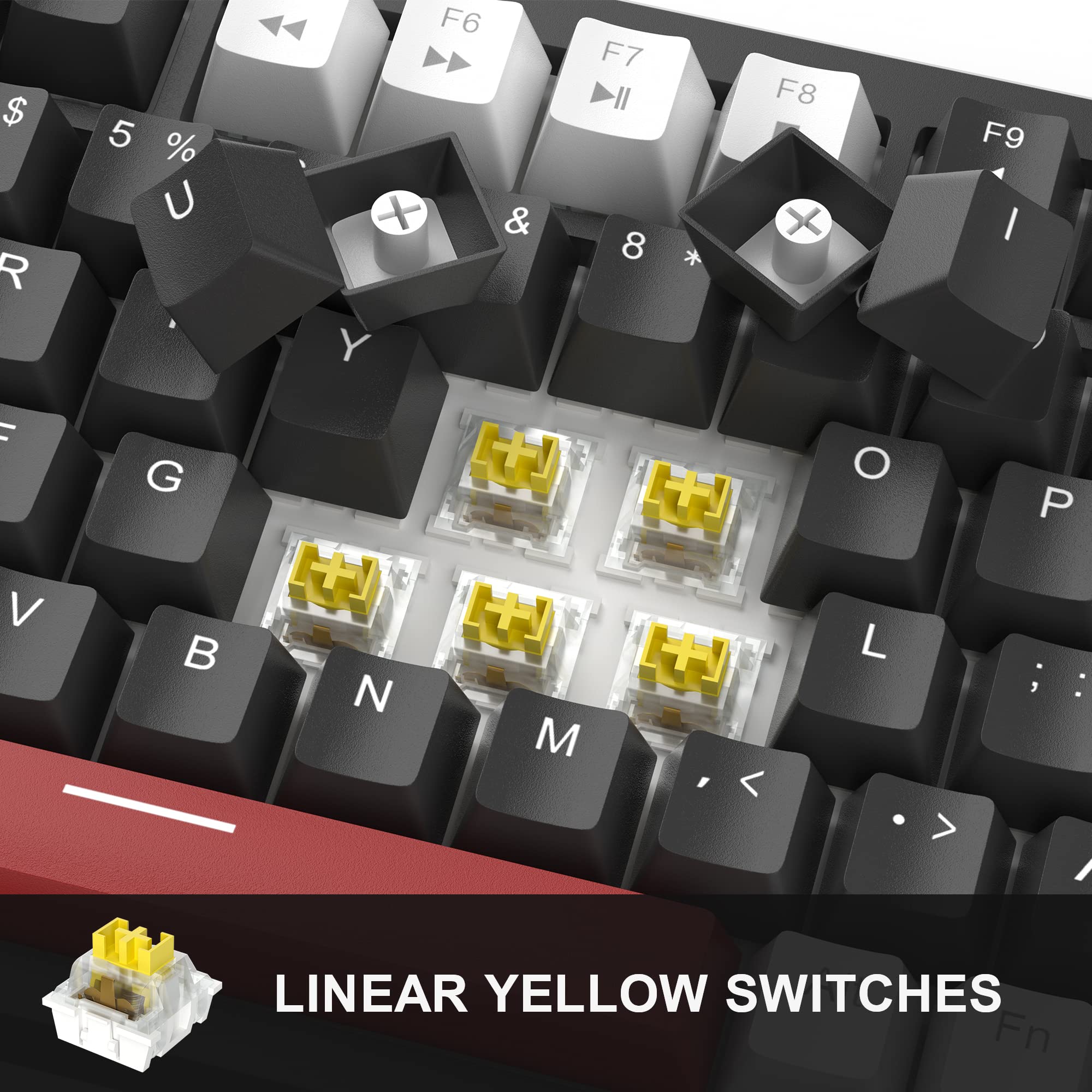 Foto 4 pulgar | Teclado Mecánico Para Juegos Magegee Star75 75% Con Interruptores Amarillos - Venta Internacional.