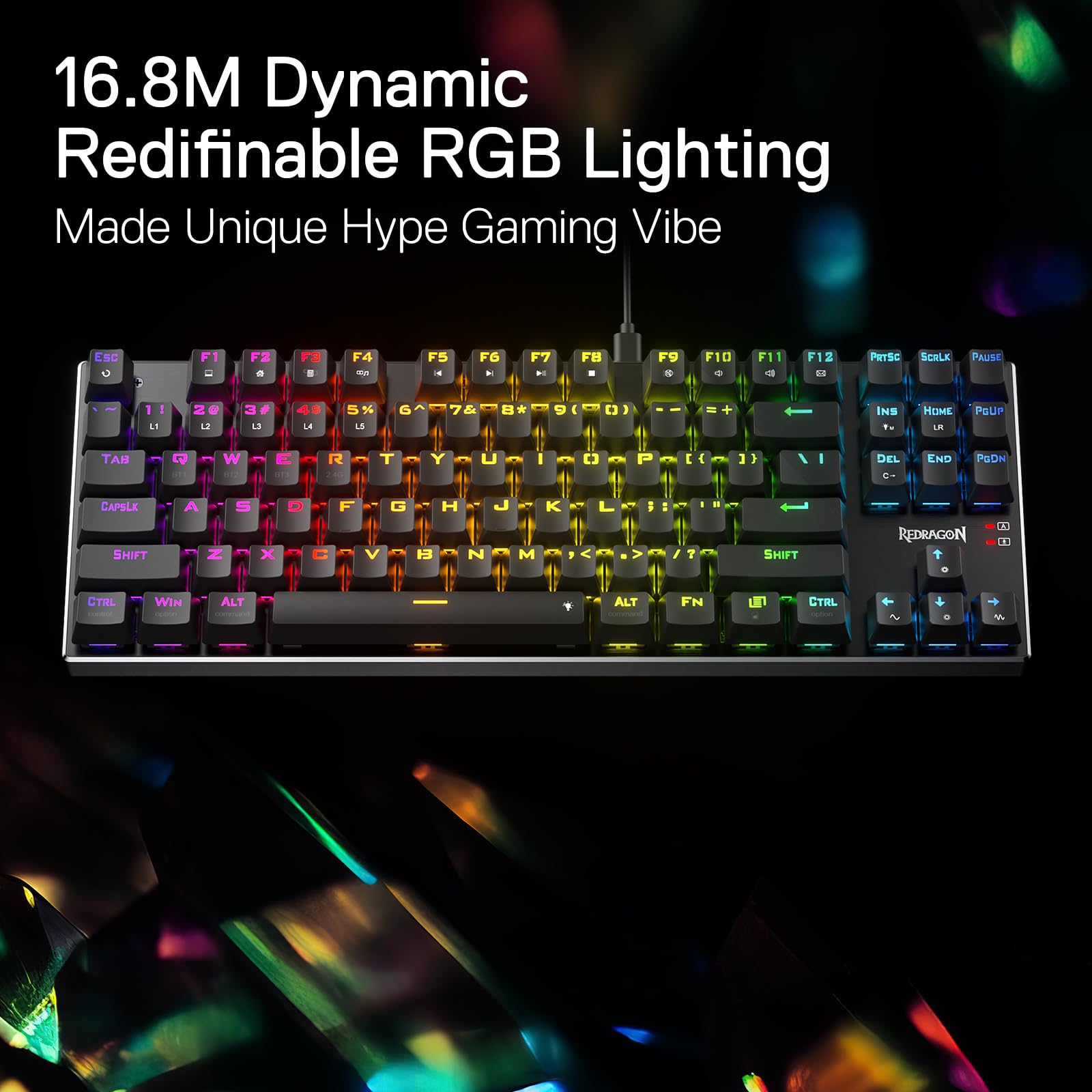 Foto 8 pulgar | Teclado Para Juegos Redragon K660 (k556 Tkl) Rgb Mechanical - Venta Internacional.