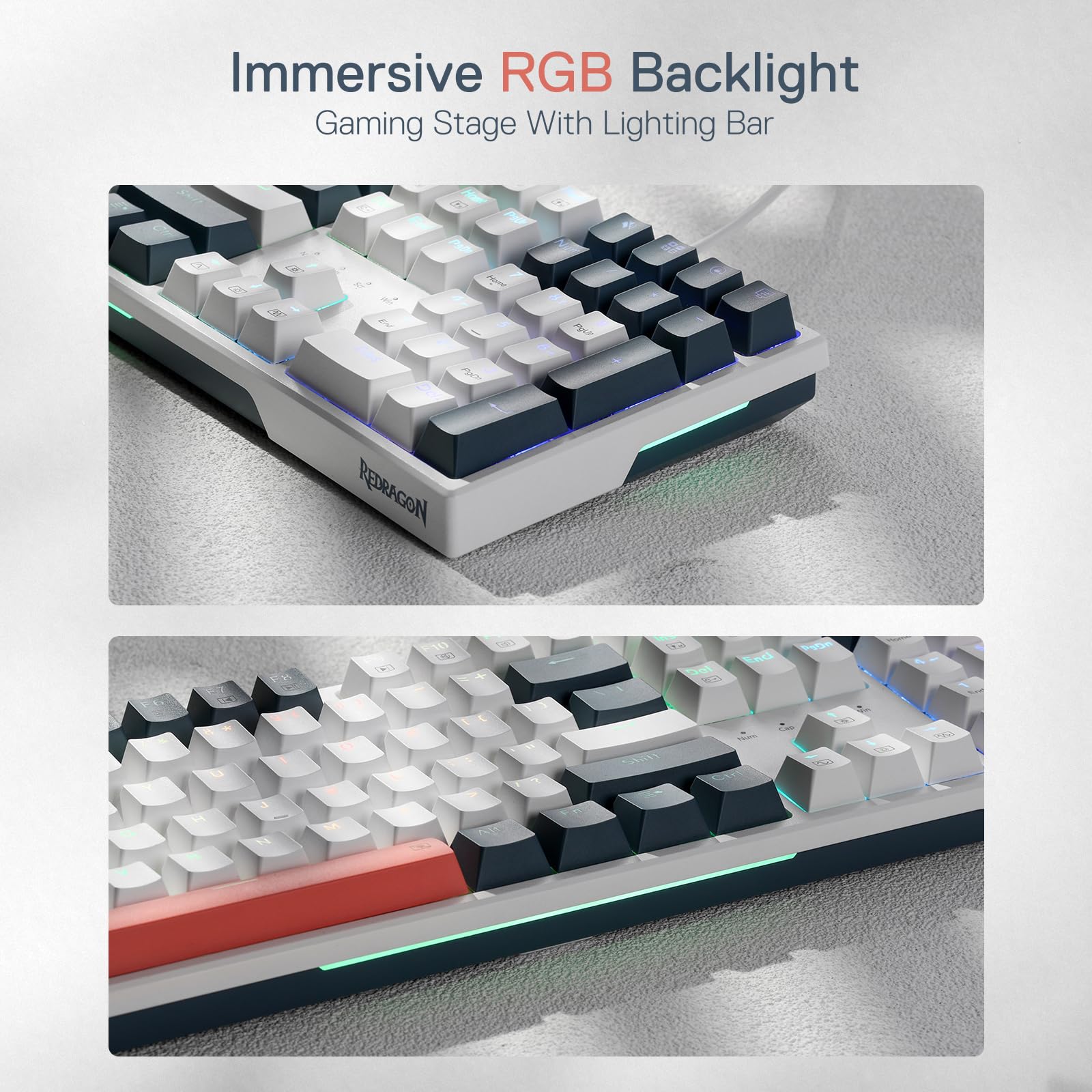 Foto 3 | Teclado Para Juegos Redragon K668 Rgb Mecánico Con Cable De 104 Teclas - Venta Internacional.