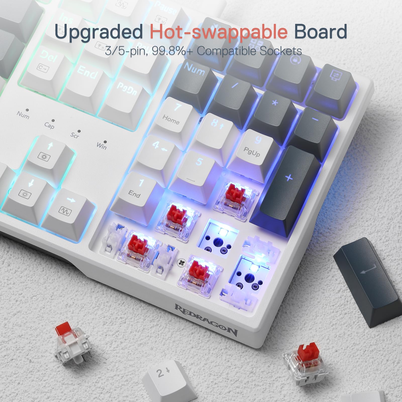 Foto 6 pulgar | Teclado Para Juegos Redragon K668 Rgb Mecánico Con Cable De 104 Teclas - Venta Internacional.