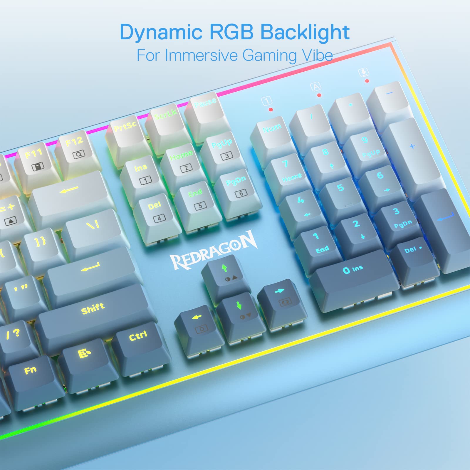 Foto 5 pulgar | Teclado Para Juegos Redragon K654 Rgb Mecánico Con Cable De 104 Teclas - Venta Internacional.