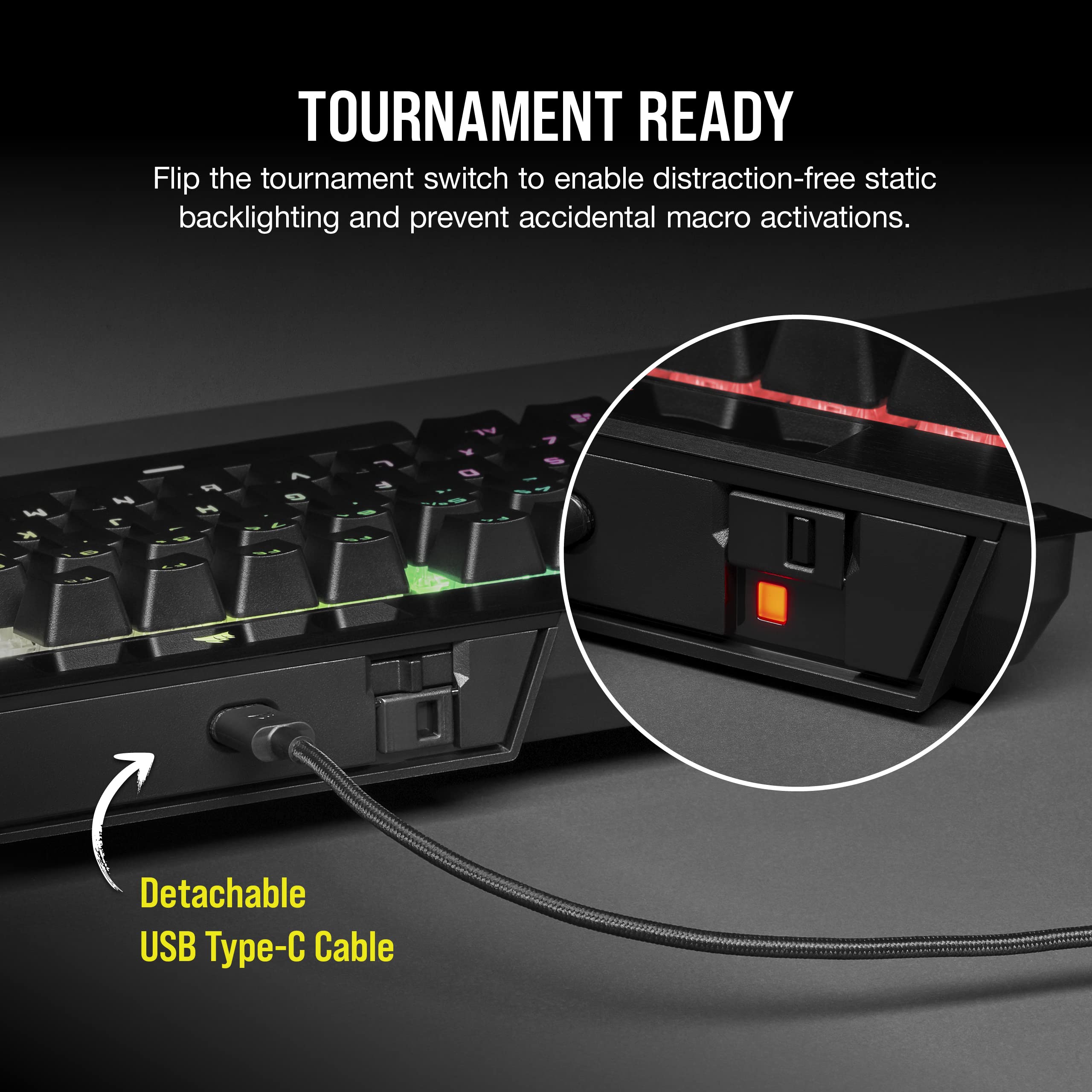 Foto 3 | Teclado Para Juegos Corsair K70 Rgb Tkl Champion Series Opx - Venta Internacional.