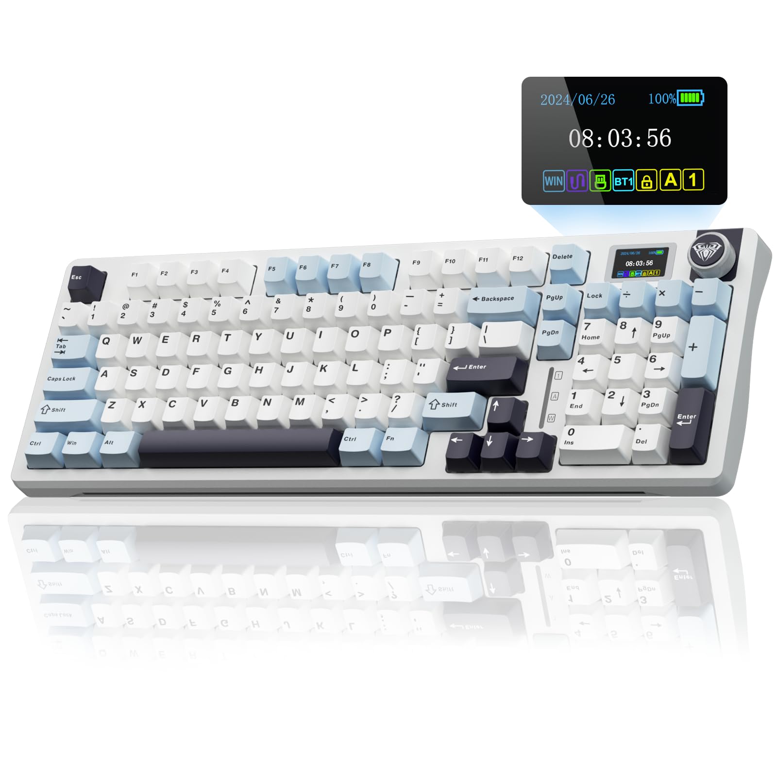 Foto 1 | Teclado Mecánico Inalámbrico Aula S98 Pro Con Pantalla Inteligente - Venta Internacional.