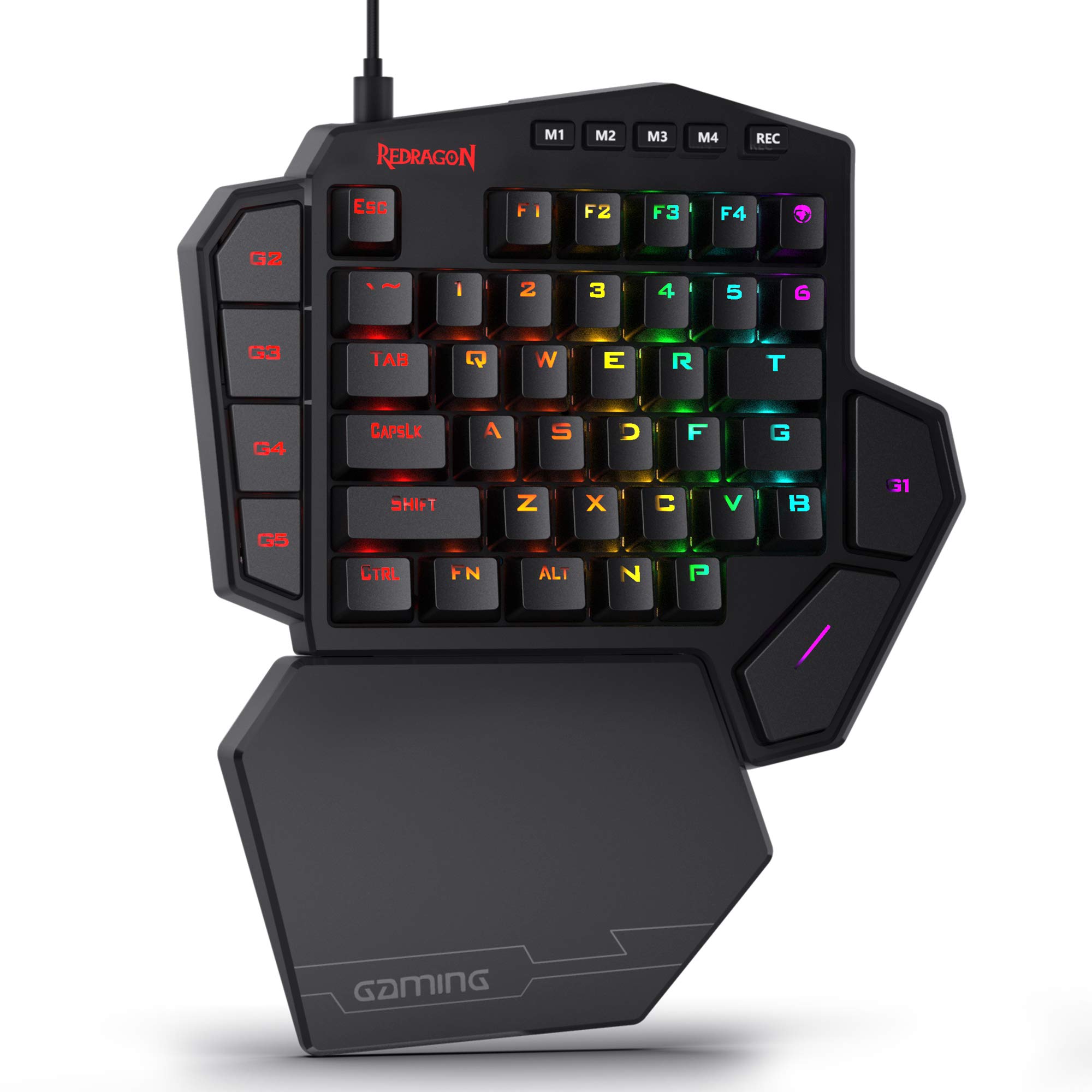 Foto 1 | Teclado Para Juegos Con Una Sola Mano Redragon K585 Diti Rgb Con Cable - Venta Internacional.