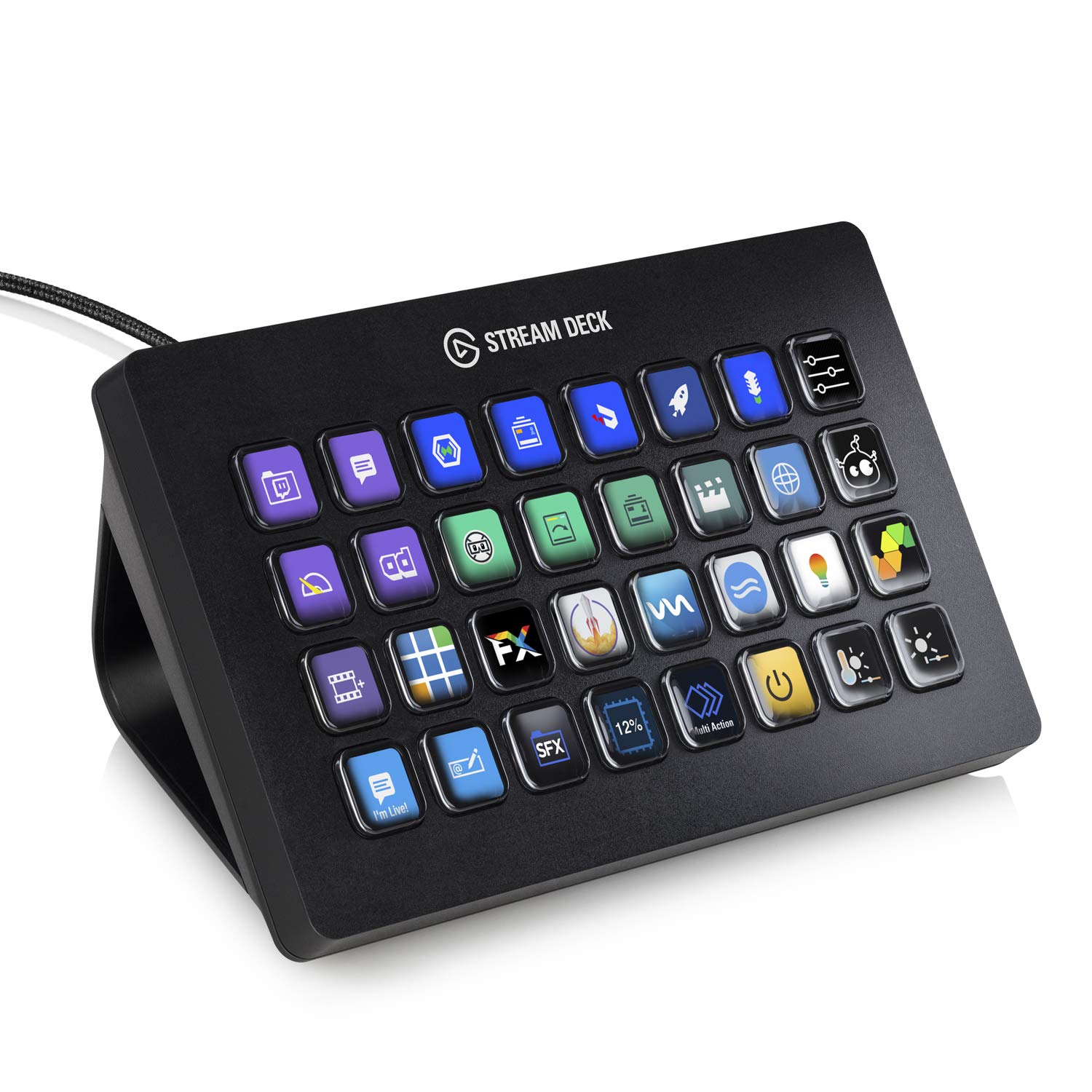 Controlador De Estudio Elgato Stream Deck Xl 32 Teclas Macro - Venta Internacional.