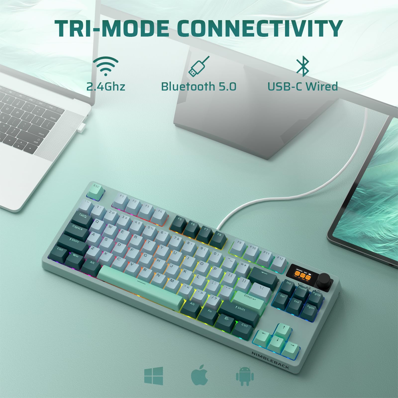 Foto 4 pulgar | Teclado Mecánico Inalámbrico Ltc Nimbleback Nb841 Pro 75% - Venta Internacional.