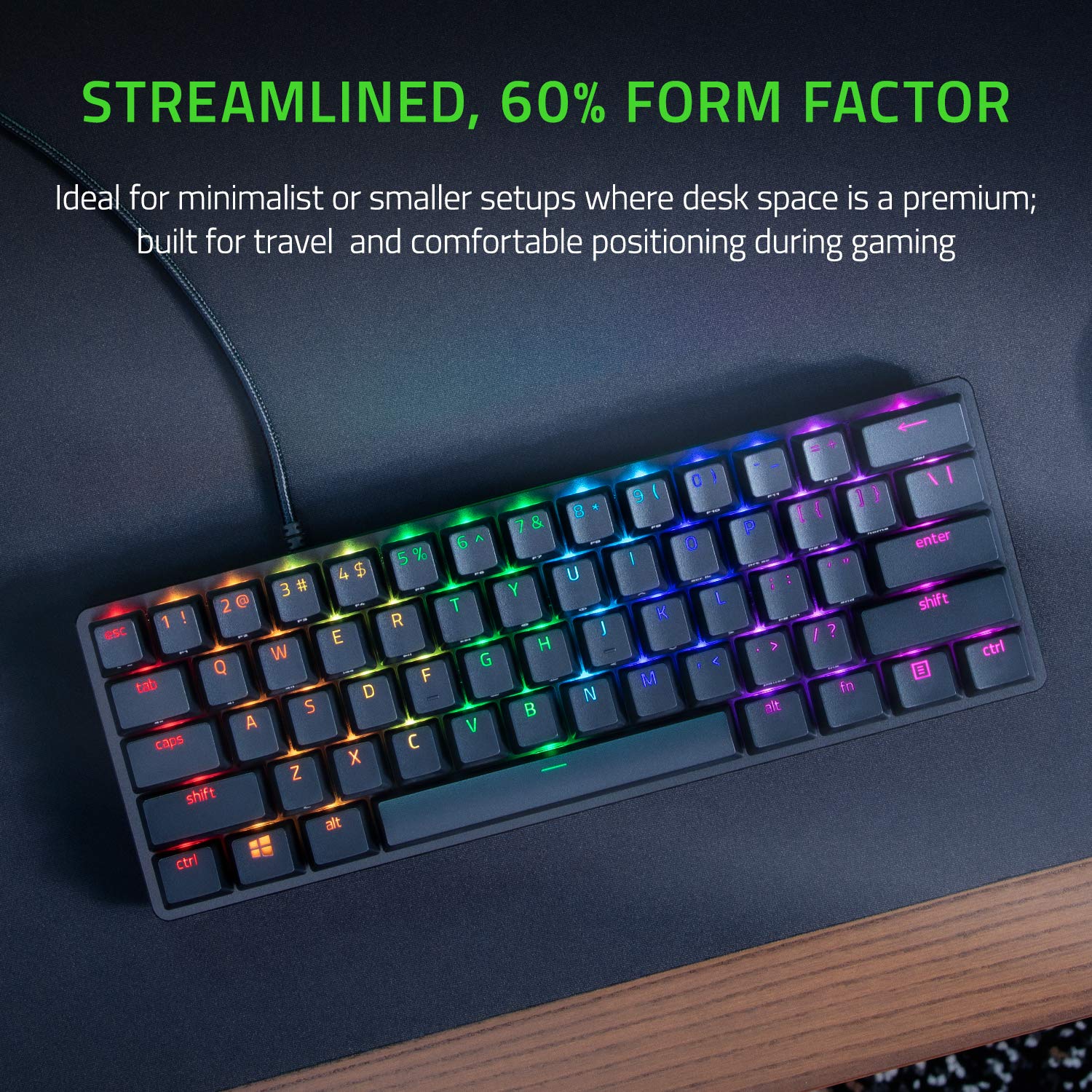Foto 3 pulgar | Teclado Para Juegos Razer Huntsman Mini 60% Lineal Óptico Negro - Venta Internacional.