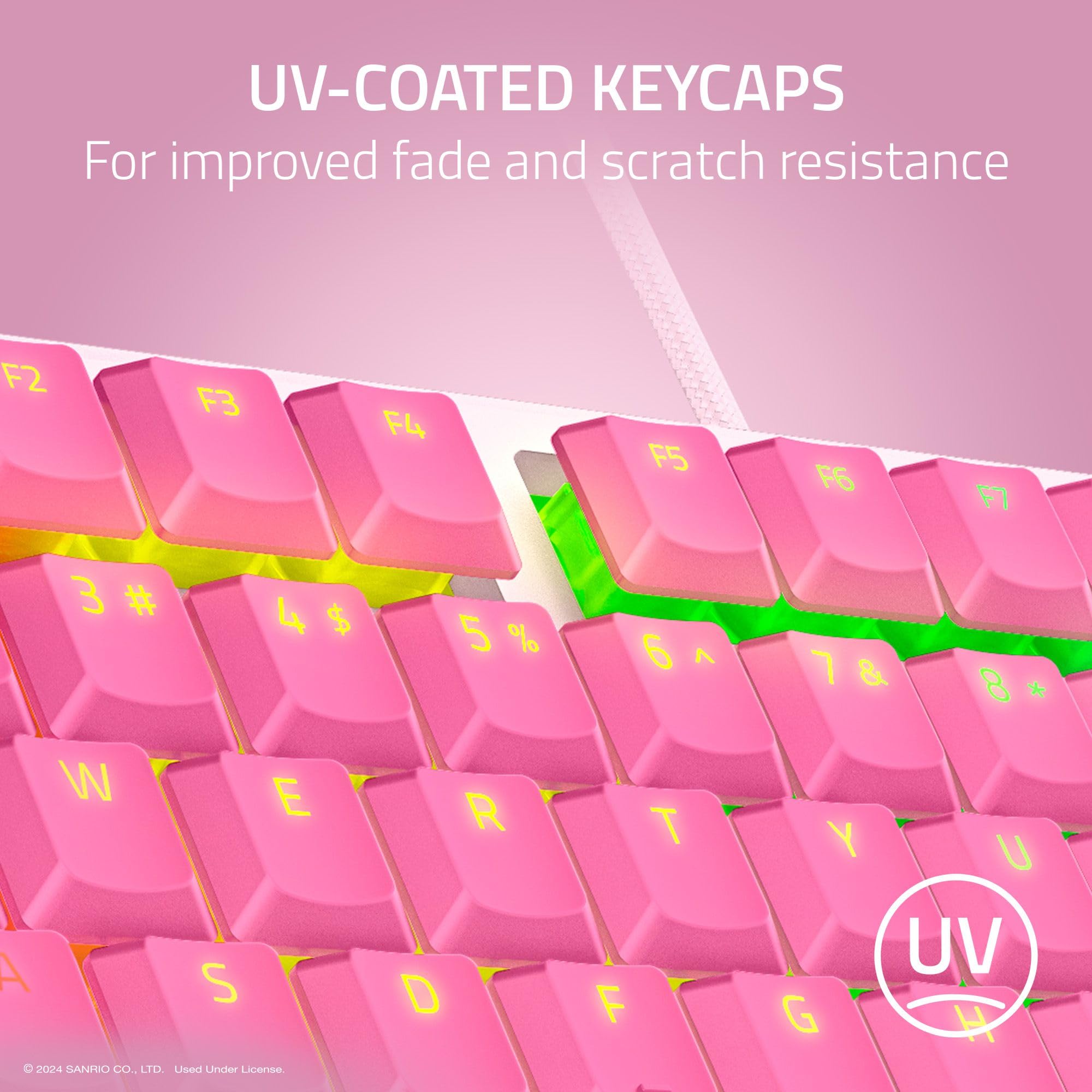 Foto 5 pulgar | Teclado Para Juegos Razer Ornata V3 Tkl Hello Kitty De Perfil Bajo - Venta Internacional.