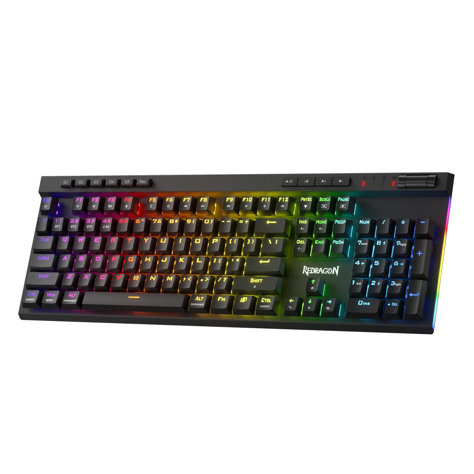 Foto 2 pulgar | Teclado Inalámbrico Rgb Para Juegos Redragon K580 Pro Con 104 Teclas - Venta Internacional.