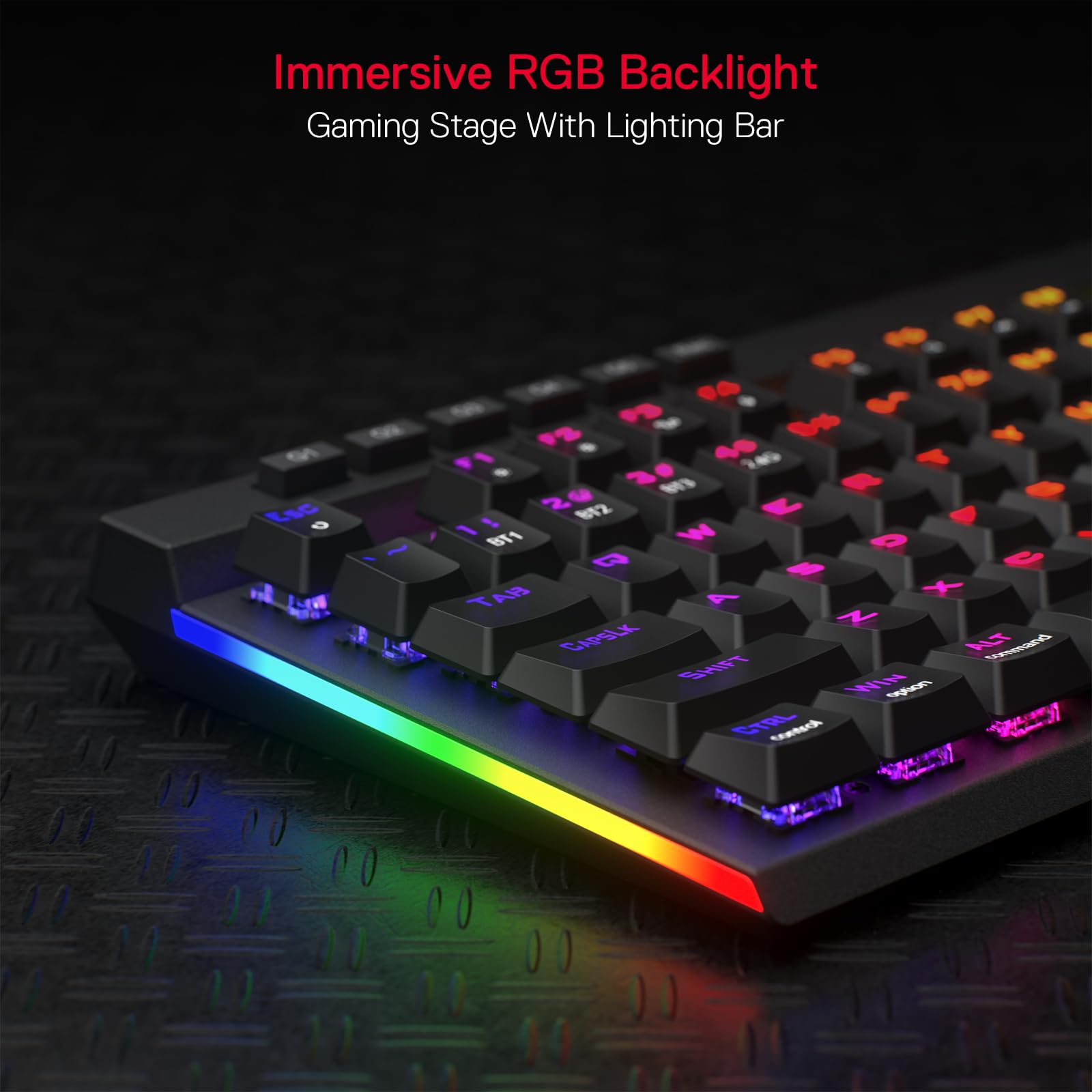 Foto 5 pulgar | Teclado Inalámbrico Rgb Para Juegos Redragon K580 Pro Con 104 Teclas - Venta Internacional.