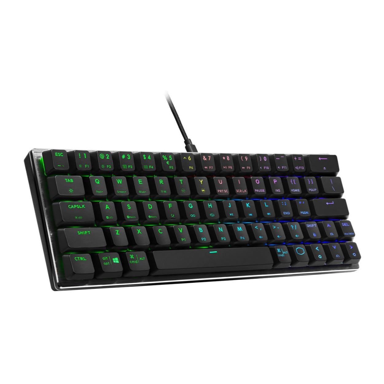 Foto 2 pulgar | Teclado Mecánico Cooler Master Sk620 60% Gris Espacial - Venta Internacional.