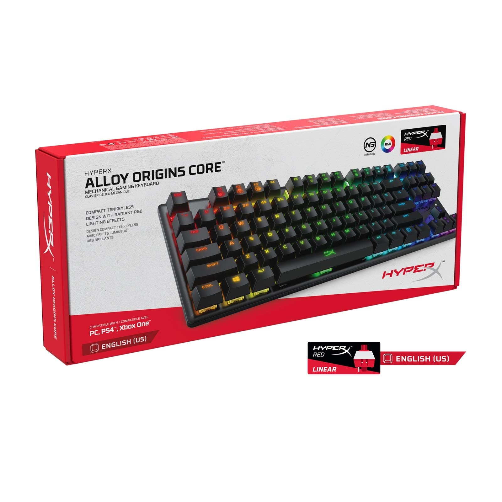 Foto 2 | Teclado Mecánico Para Juegos Hyperx Alloy Origins Core - Venta Internacional.