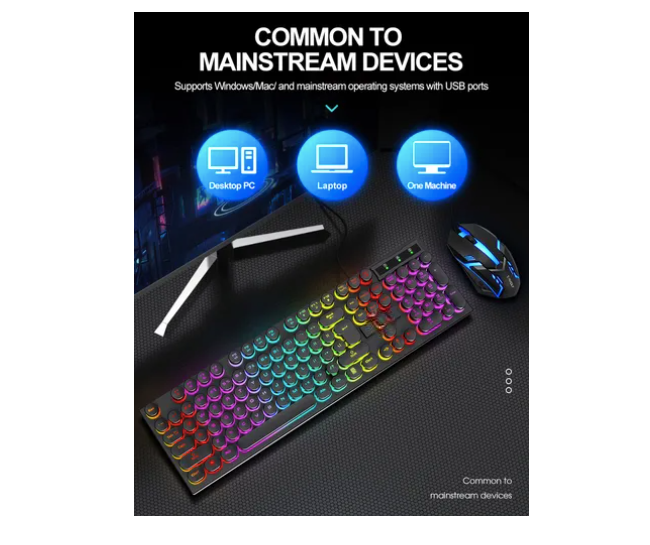 Foto 3 pulgar | Kit De Teclado Xtellar  Profesional +light - Mitting Game Mouse