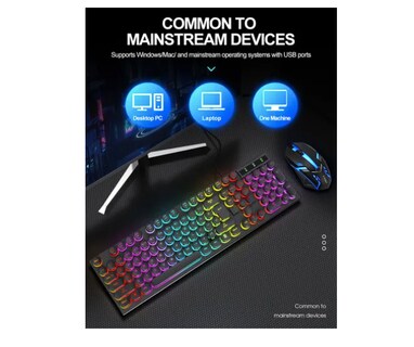 Foto 2 | Kit De Teclado Xtellar Profesional +light - Mitting Game Mouse